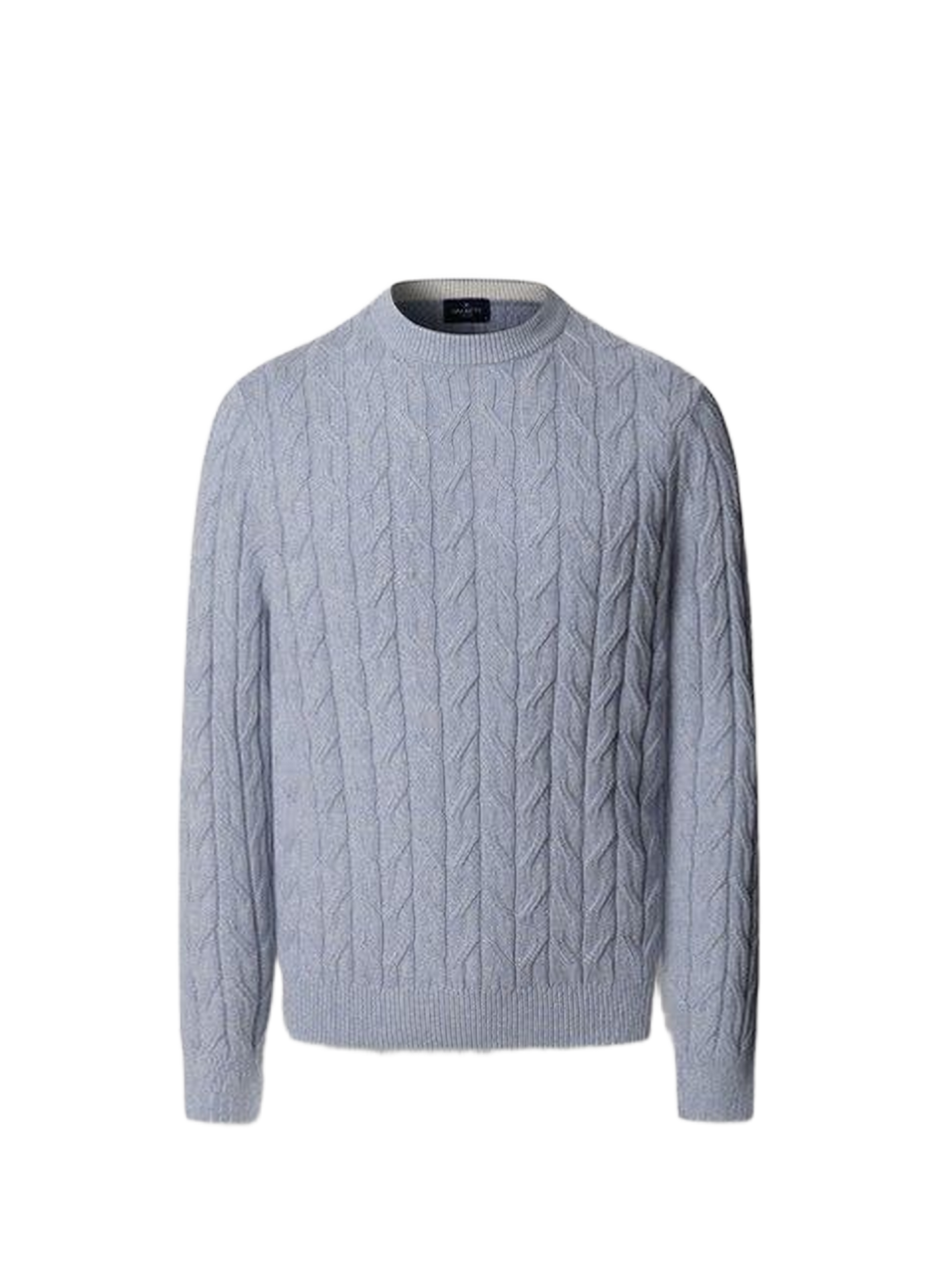 Sweater in twisted knit cotton blend HACKETT Blue