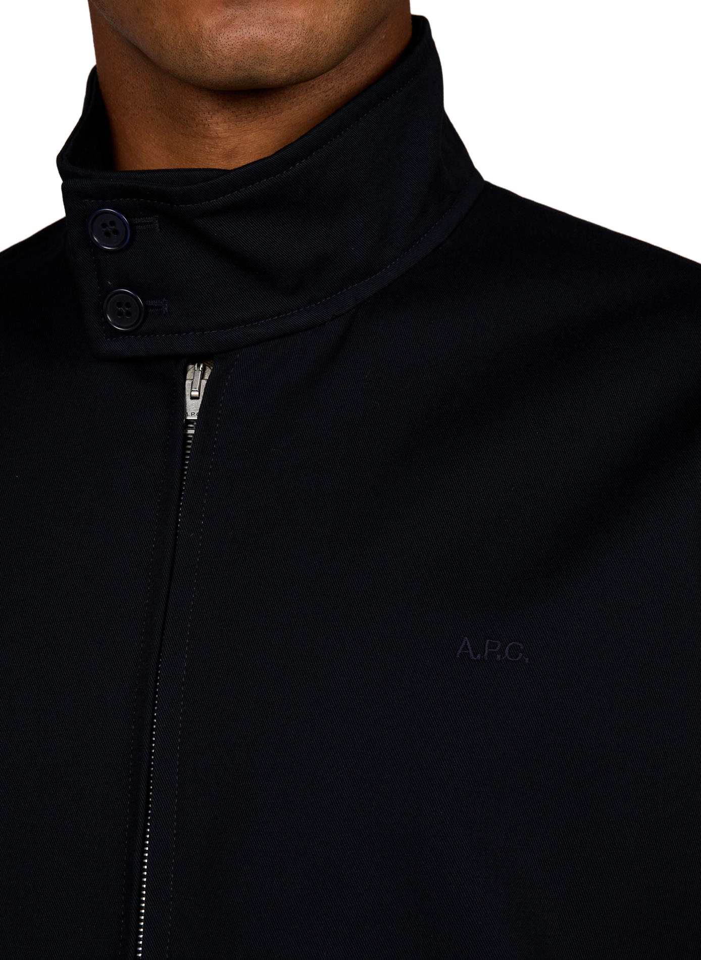 Oversized katoenen jack A.P.C. Blauw