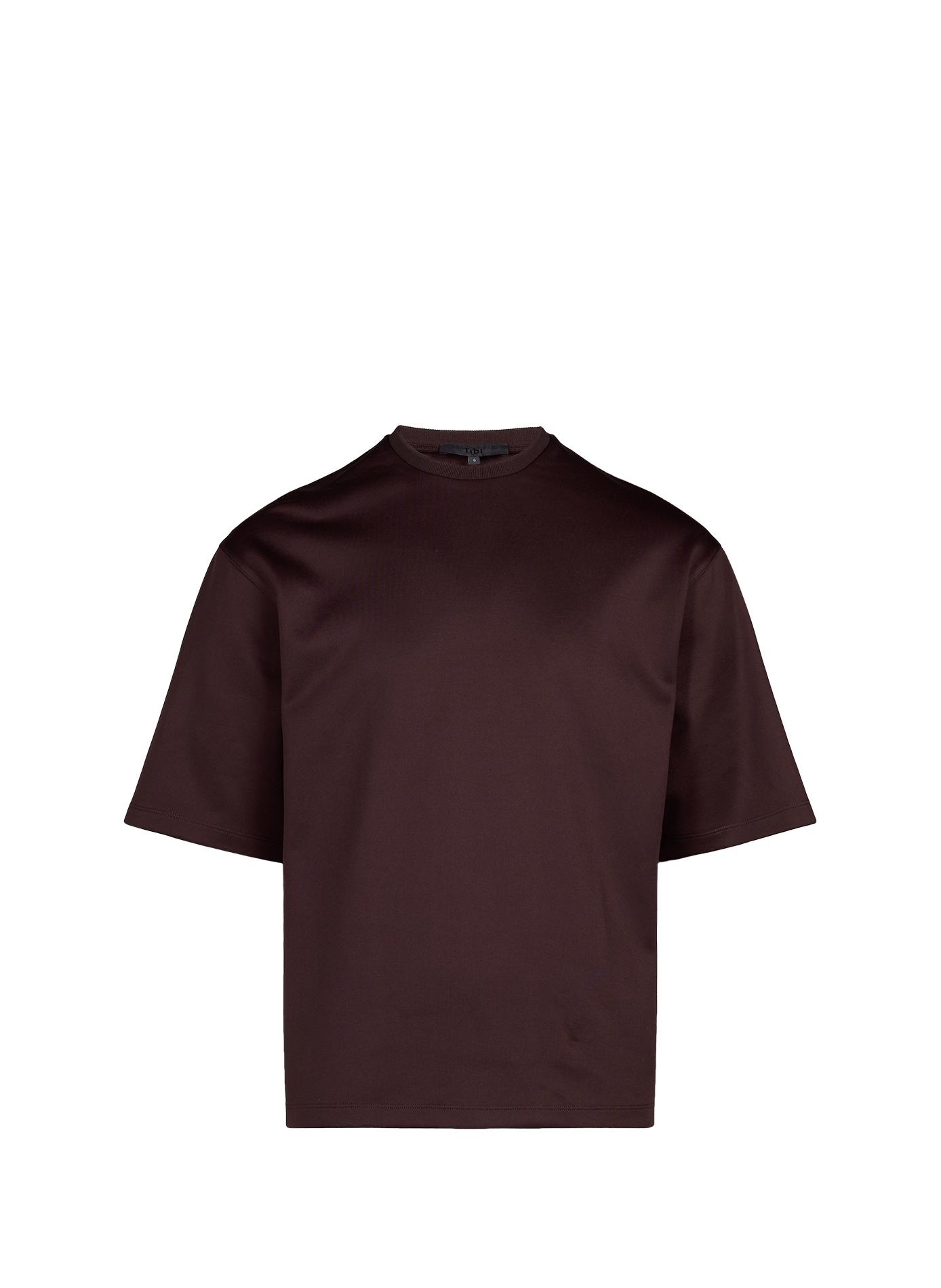 Oversized short-sleeve t-shirt TIBI Brown