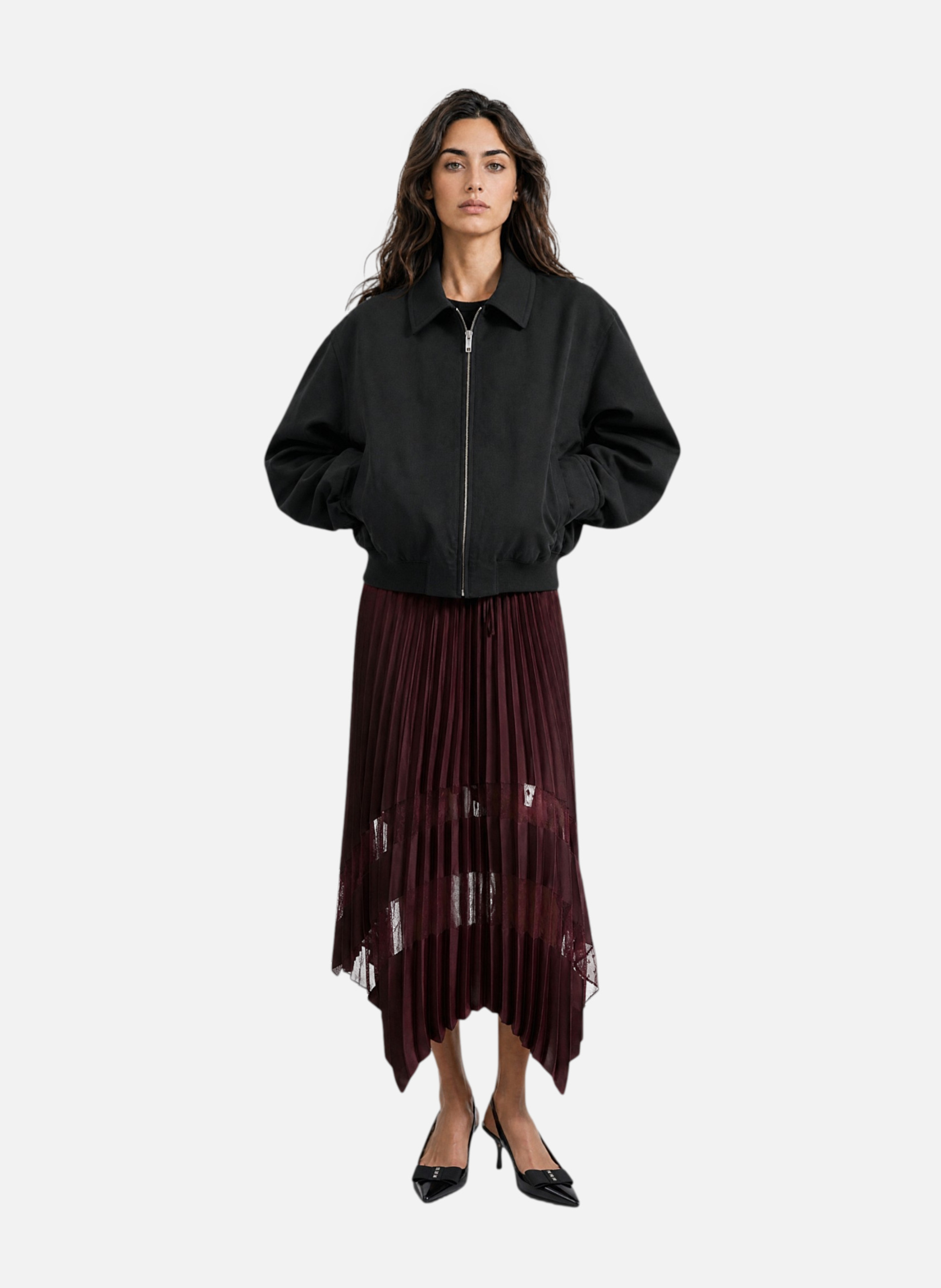 Blouson en laine mélangée THE KOOPLES Noir