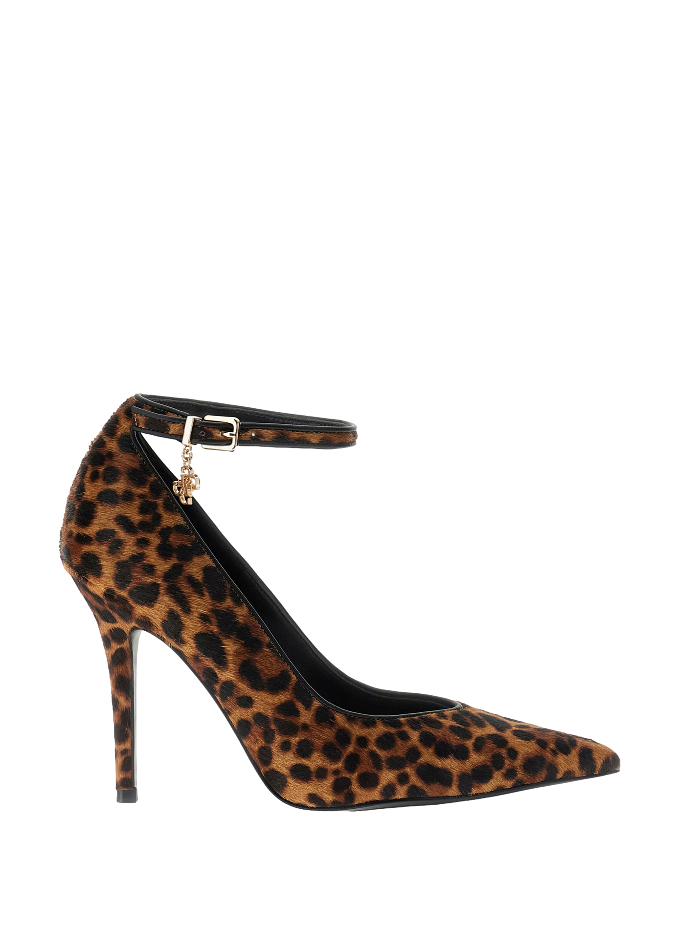 Mixed leather pumps GUESS Brown