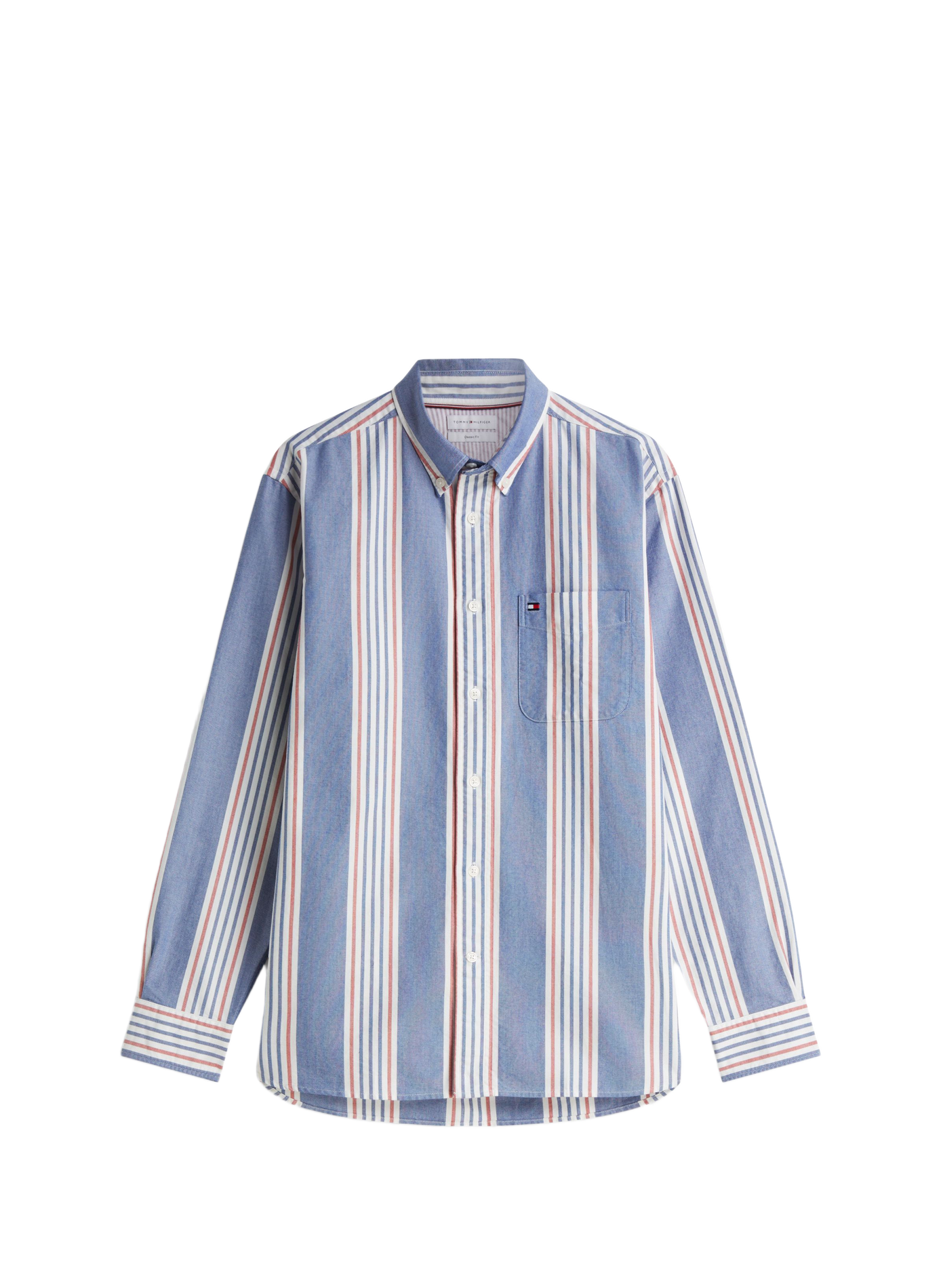 Langarmhemd mit Streifen aus Baumwolle TOMMY HILFIGER Mehrfarbig
