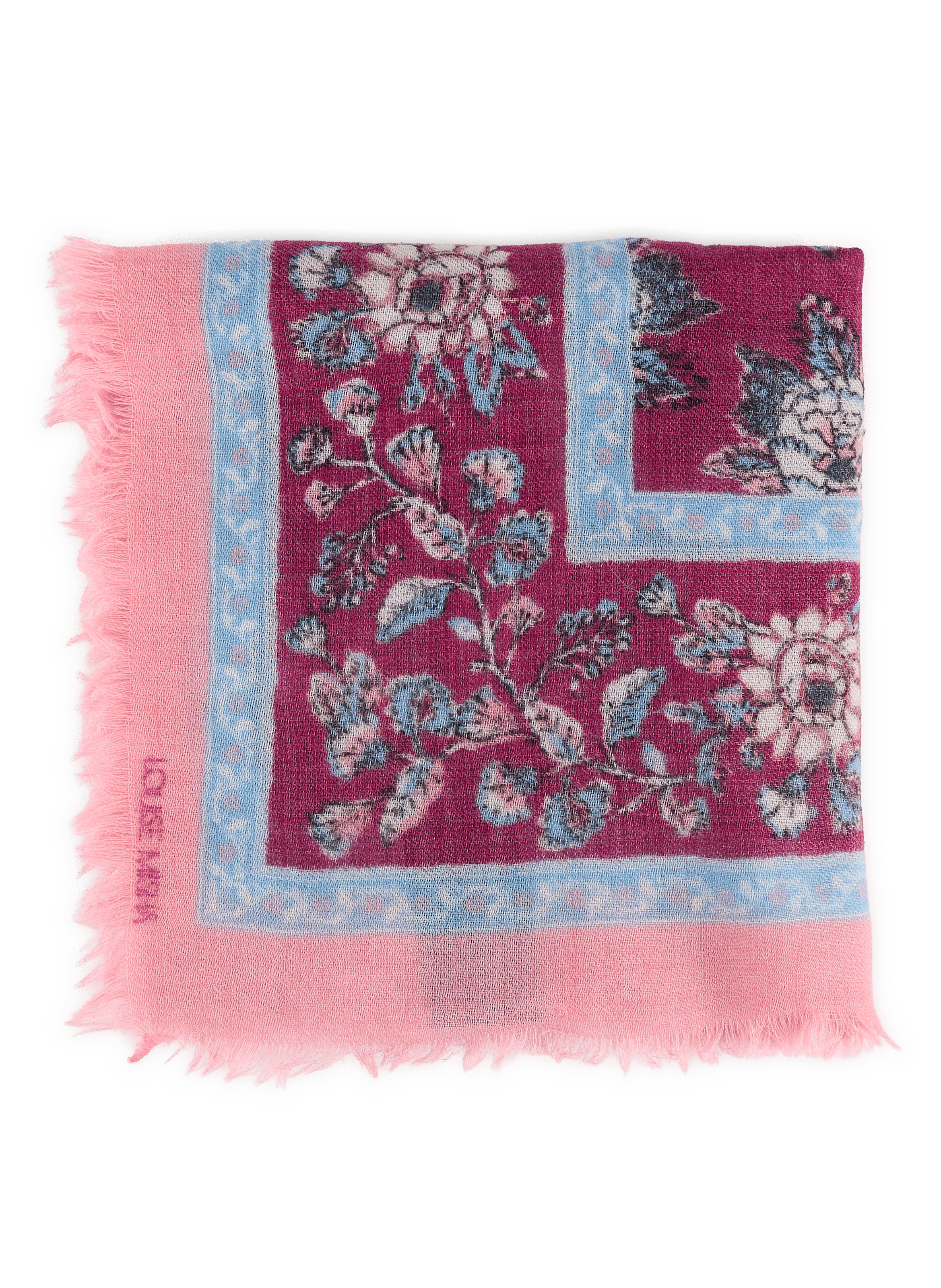 Printed wool scarf LOUISE MISHA Red