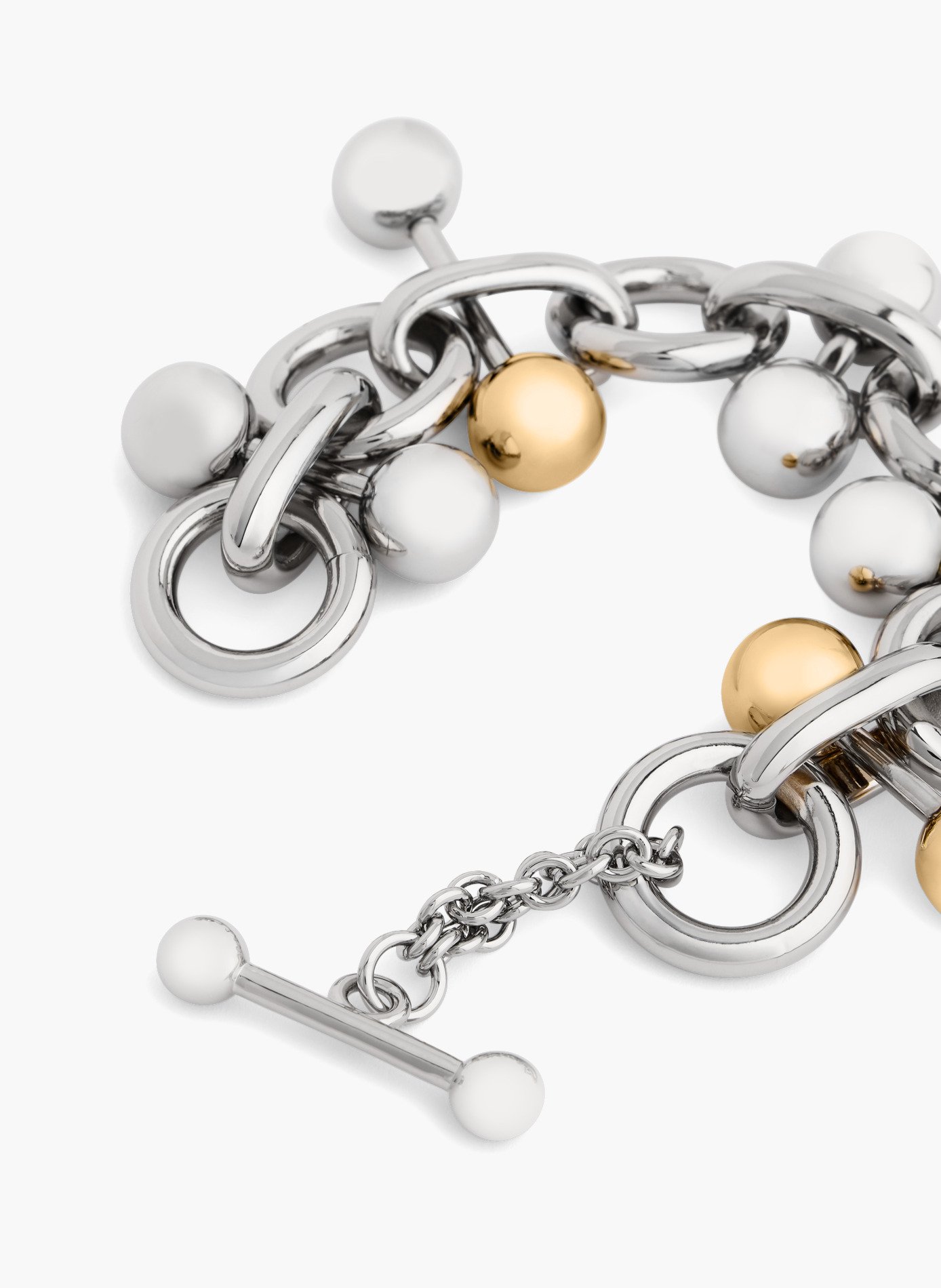Bracelet signature d'archives bicolore RABANNE Argent
