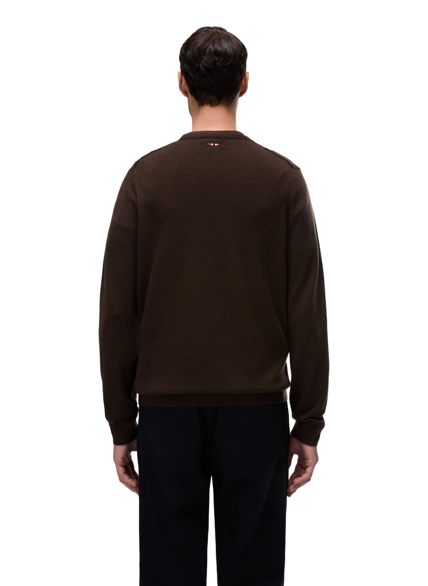 Round-neck wool jumper NAPAPIJRI Brown