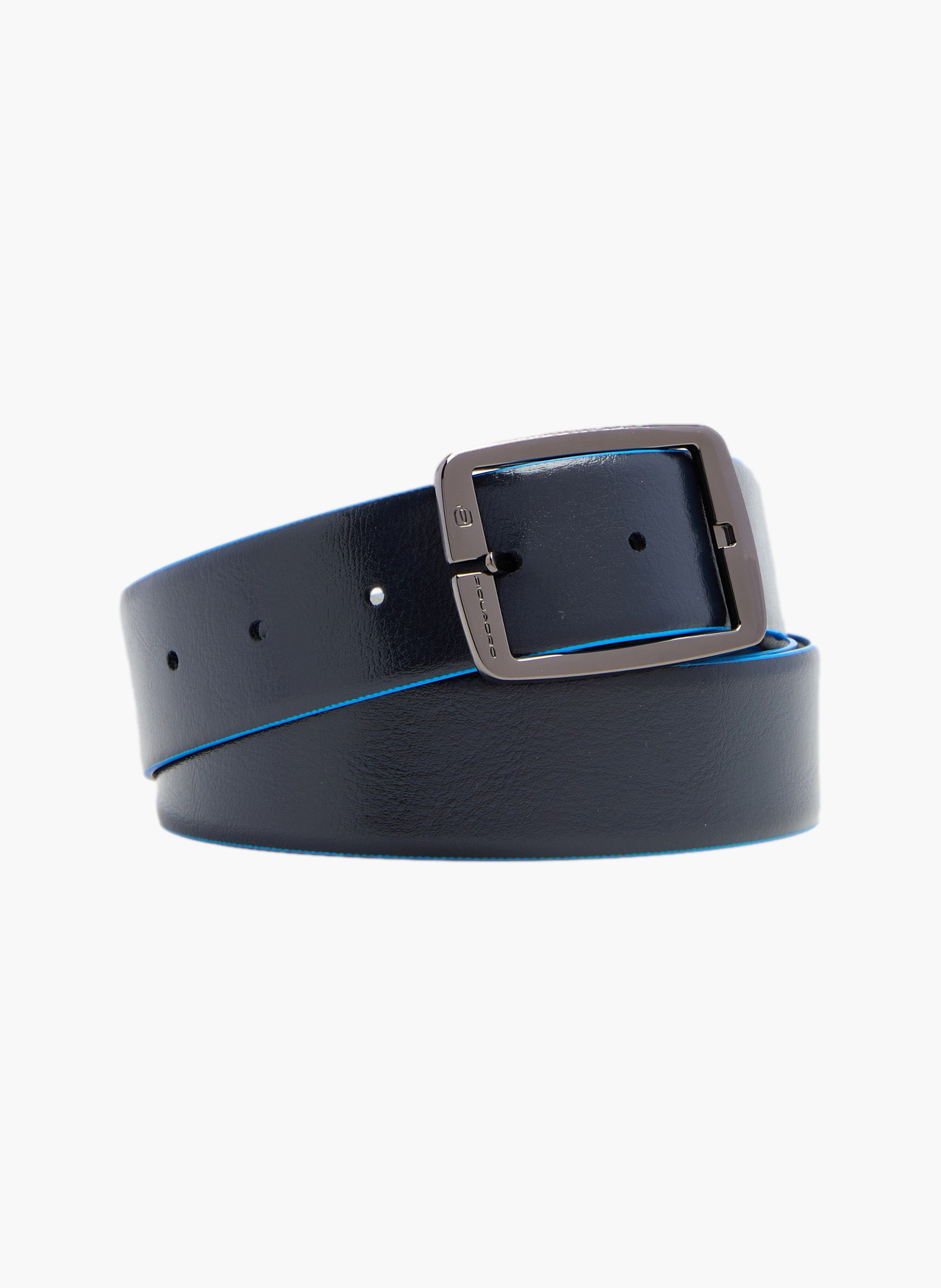 Men's reversible leather belt with prong buckle PIQUADRO Black