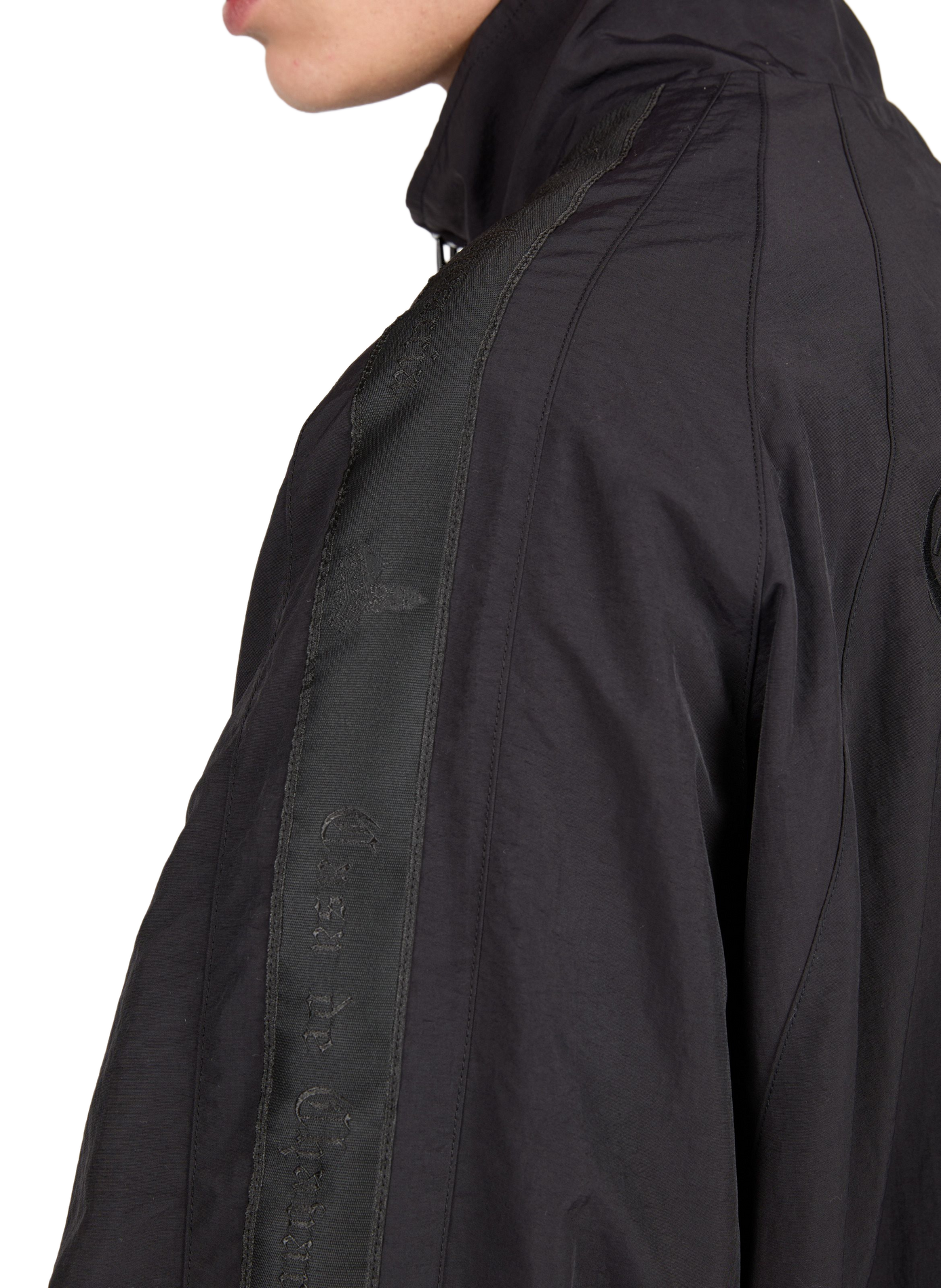 Oversized high-neck jacket WILLY CHAVARRIA Black