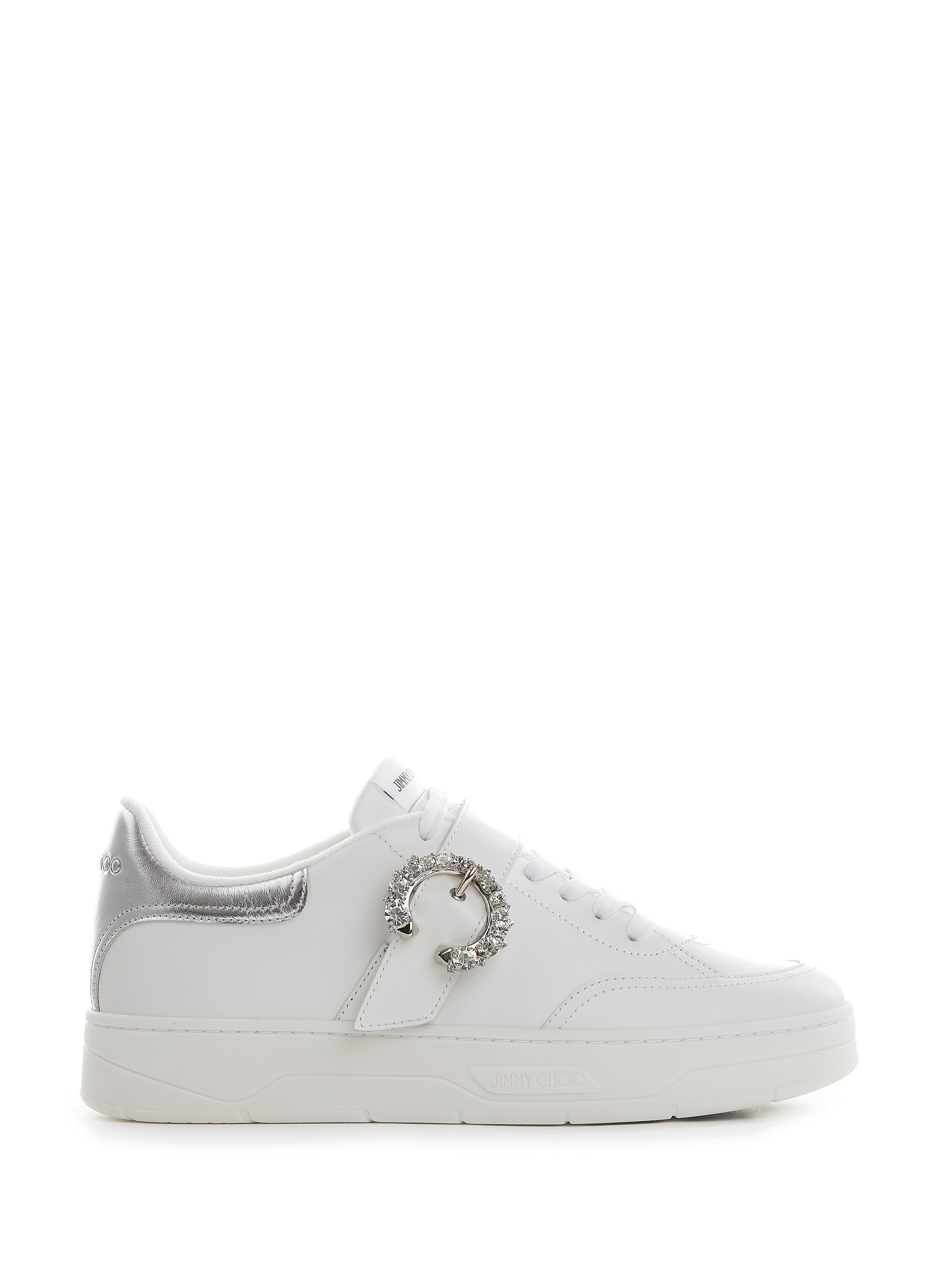 JIMMY CHOO Baskets Osaka en cuir Blanc