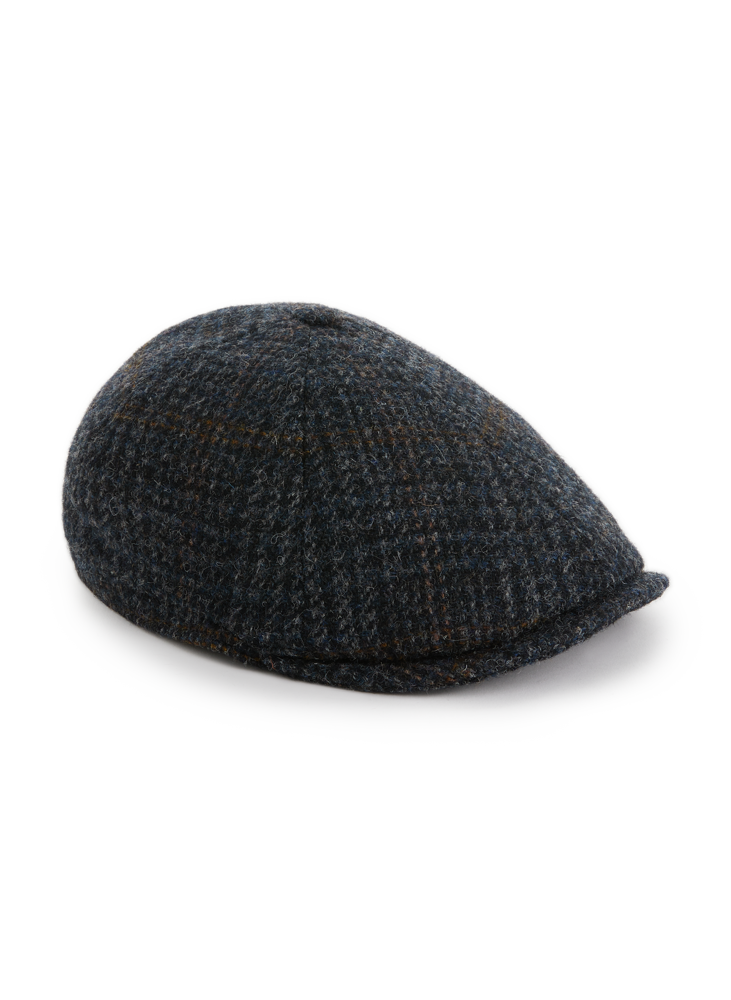 Casquette plate en laine vierge Multicolore