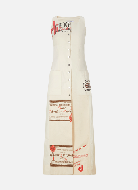 Long printed cotton dress MulticolorMARINE SERRE 
