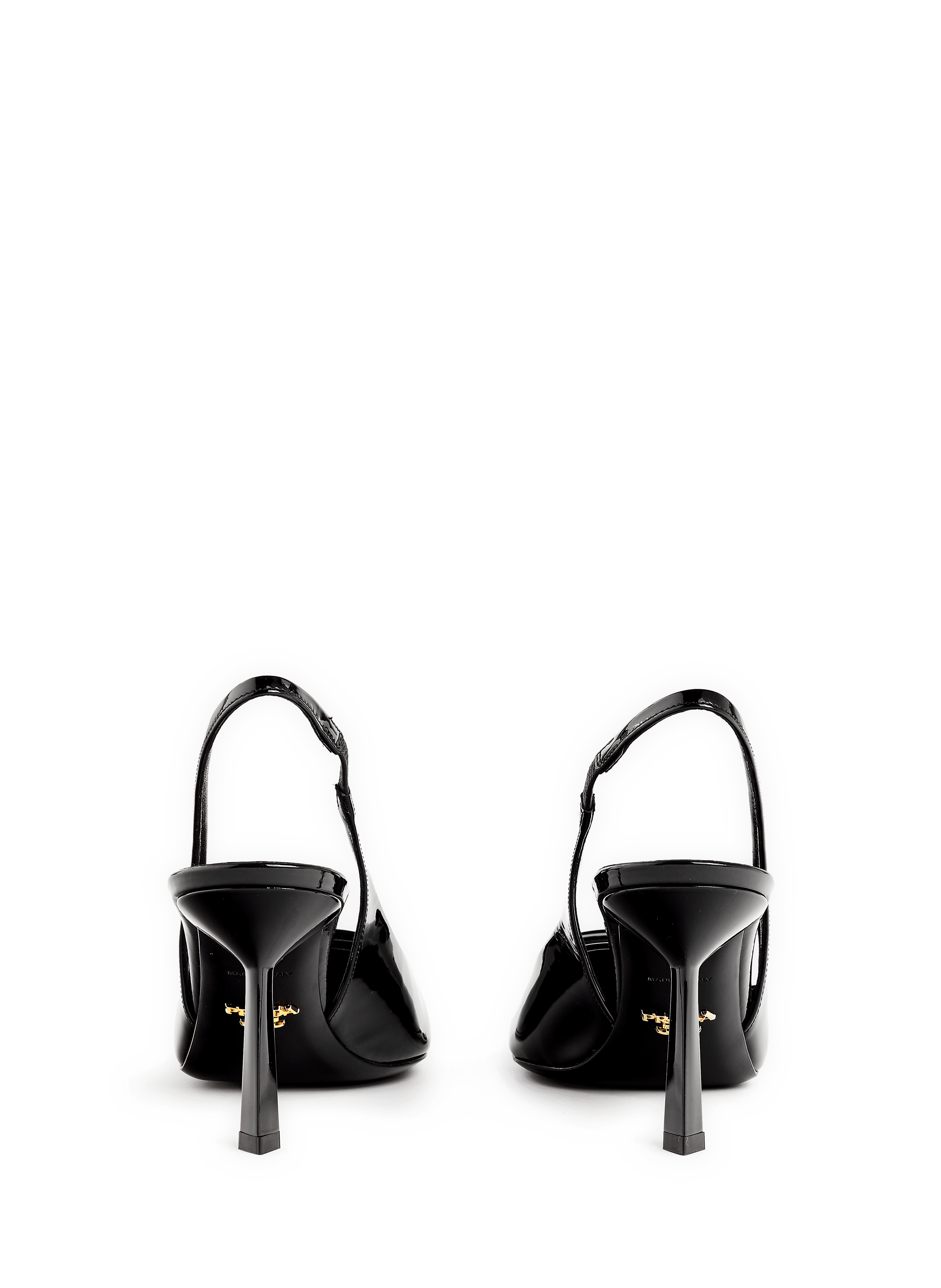 Patent leather heels PRADA Black