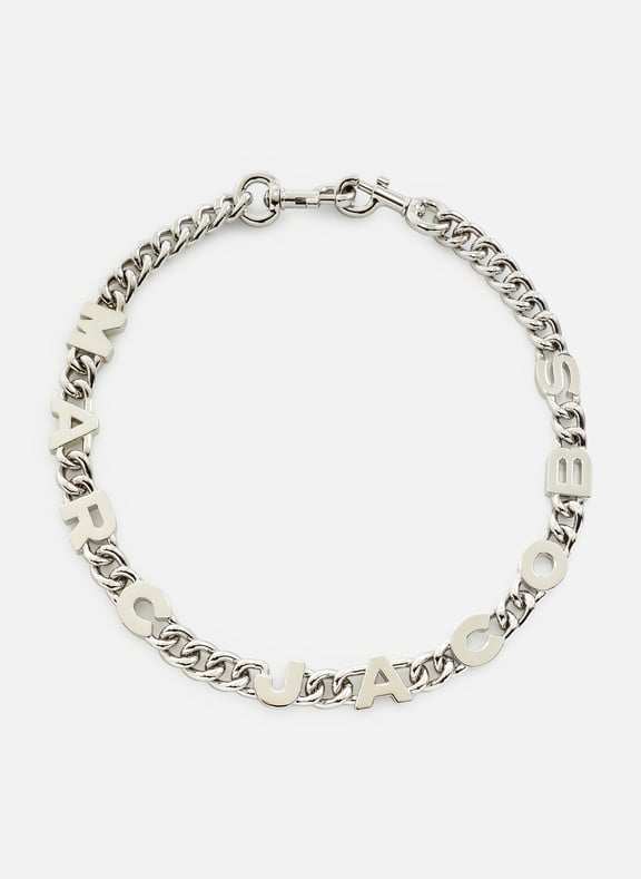 Bandoulière chaîne avec logo Argent by MARC JACOBS MARC JACOBS Bandoulière chaîne avec logo Argent
