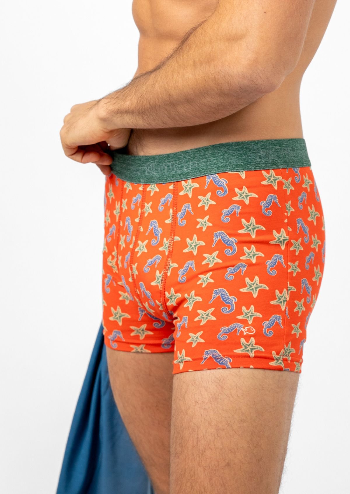 Boxer en coton biologique BILLYBELT Rouge