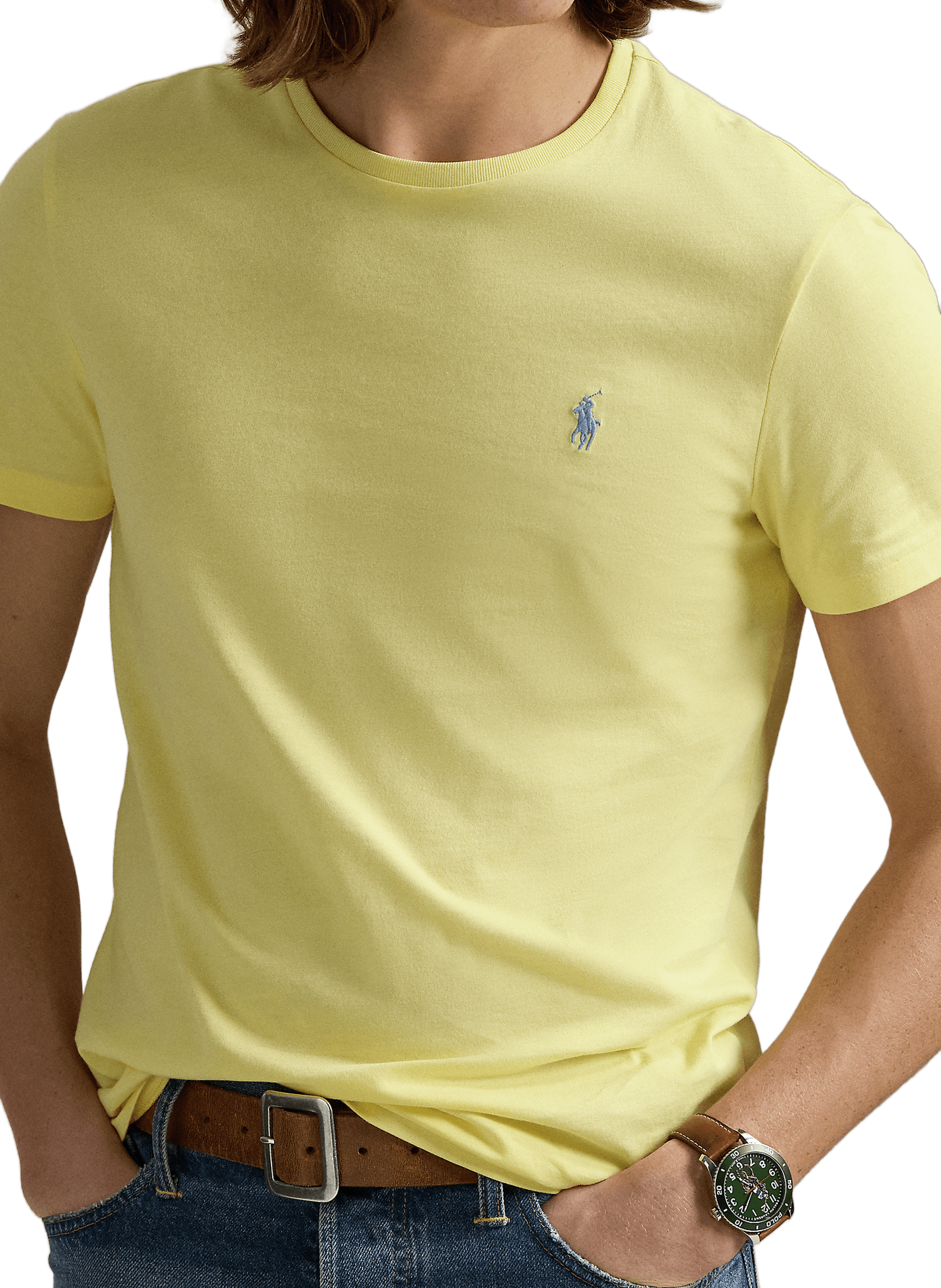 T-shirt en coton Jaune