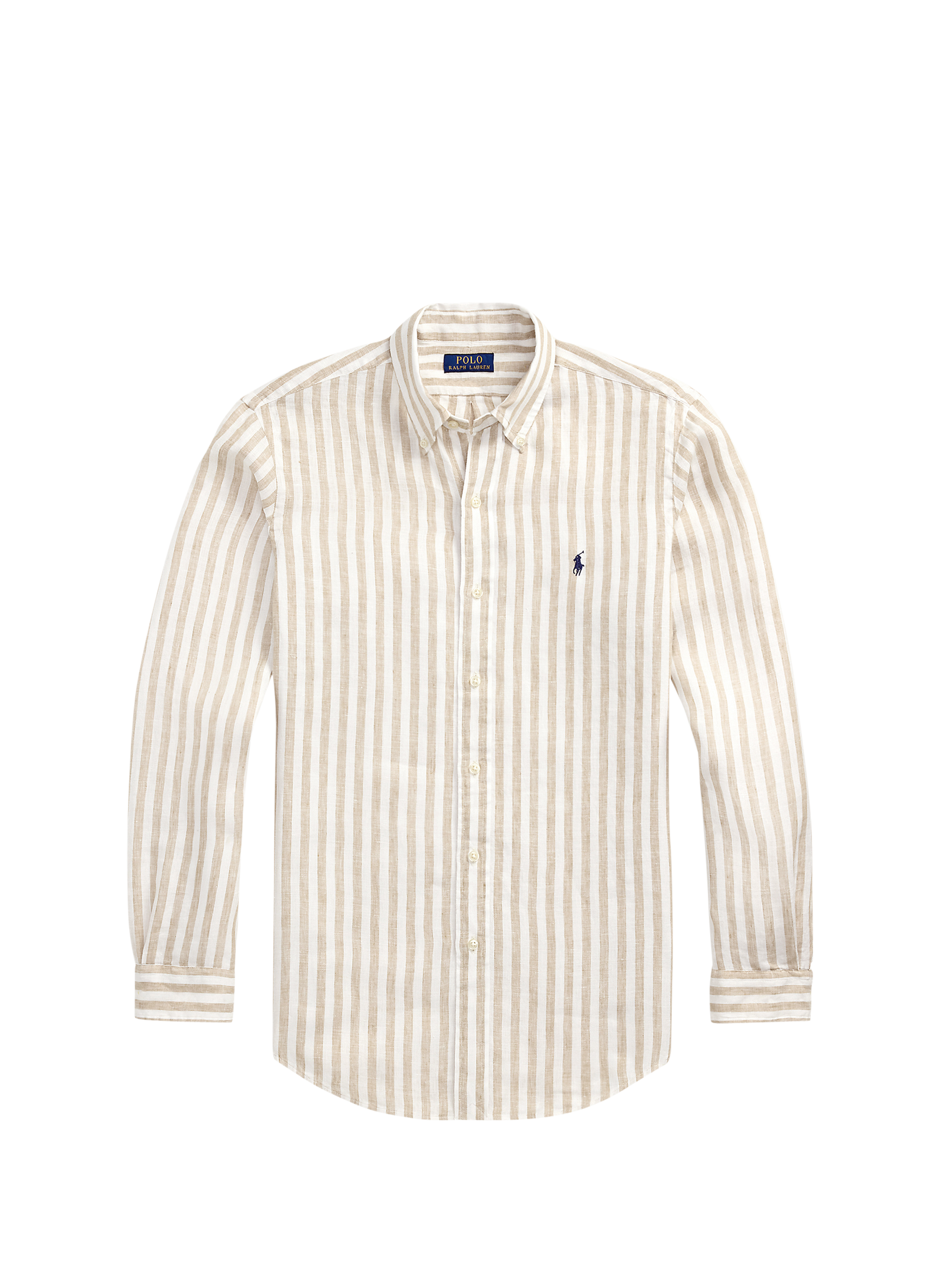 Striped linen shirt POLO RALPH LAUREN Beige