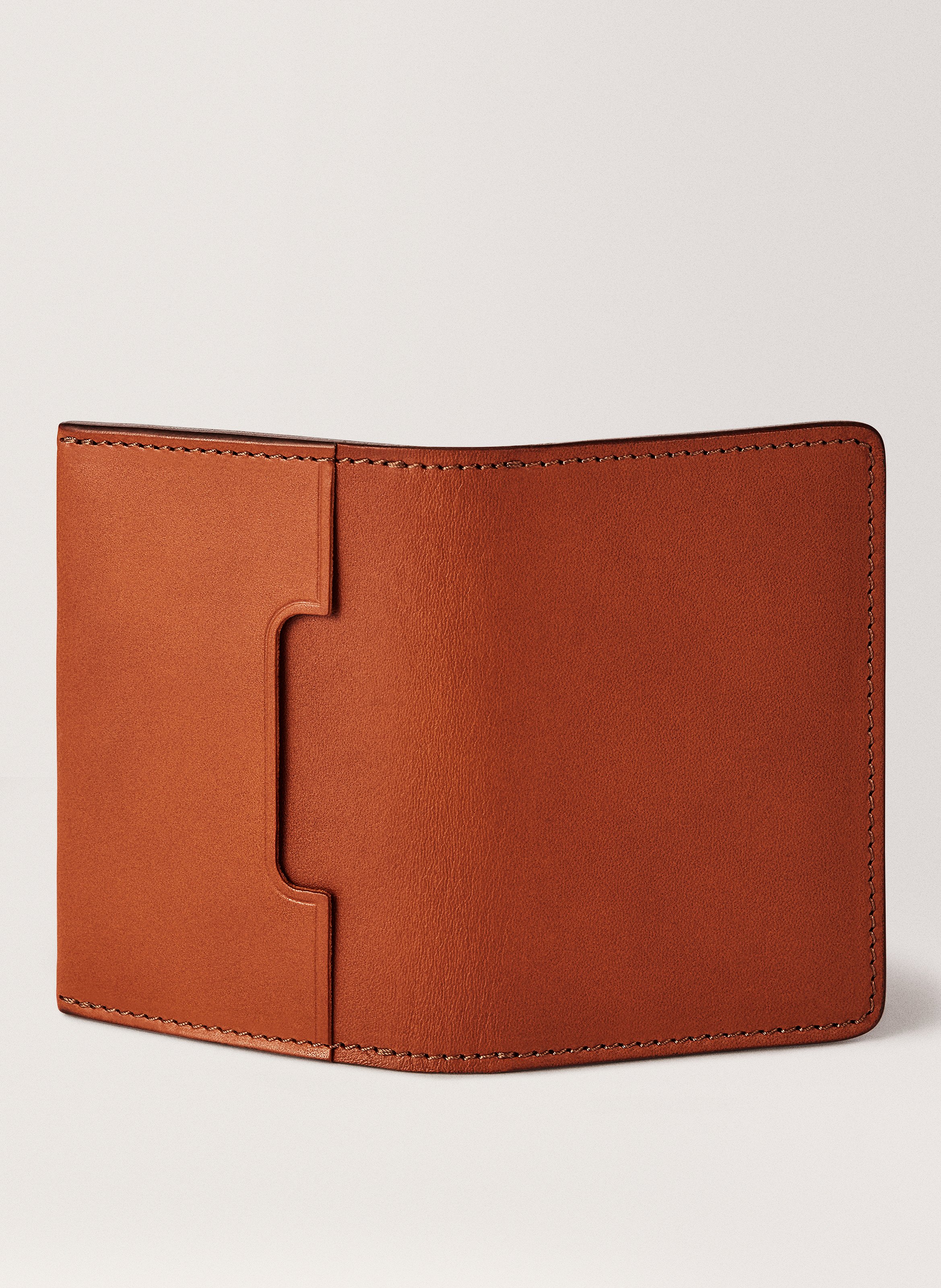 Porte-cartes 'Swanfield' en cuir vachetta CARL FRIEDRIK Marron