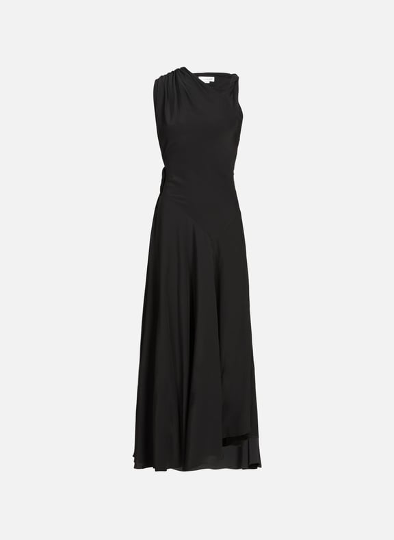 Silk draped long dress VICTORIA BECKHAM Silk draped long dress VICTORIA BECKHAM