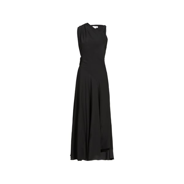 Robe longue drapée en soie Robe longue drapée en soie