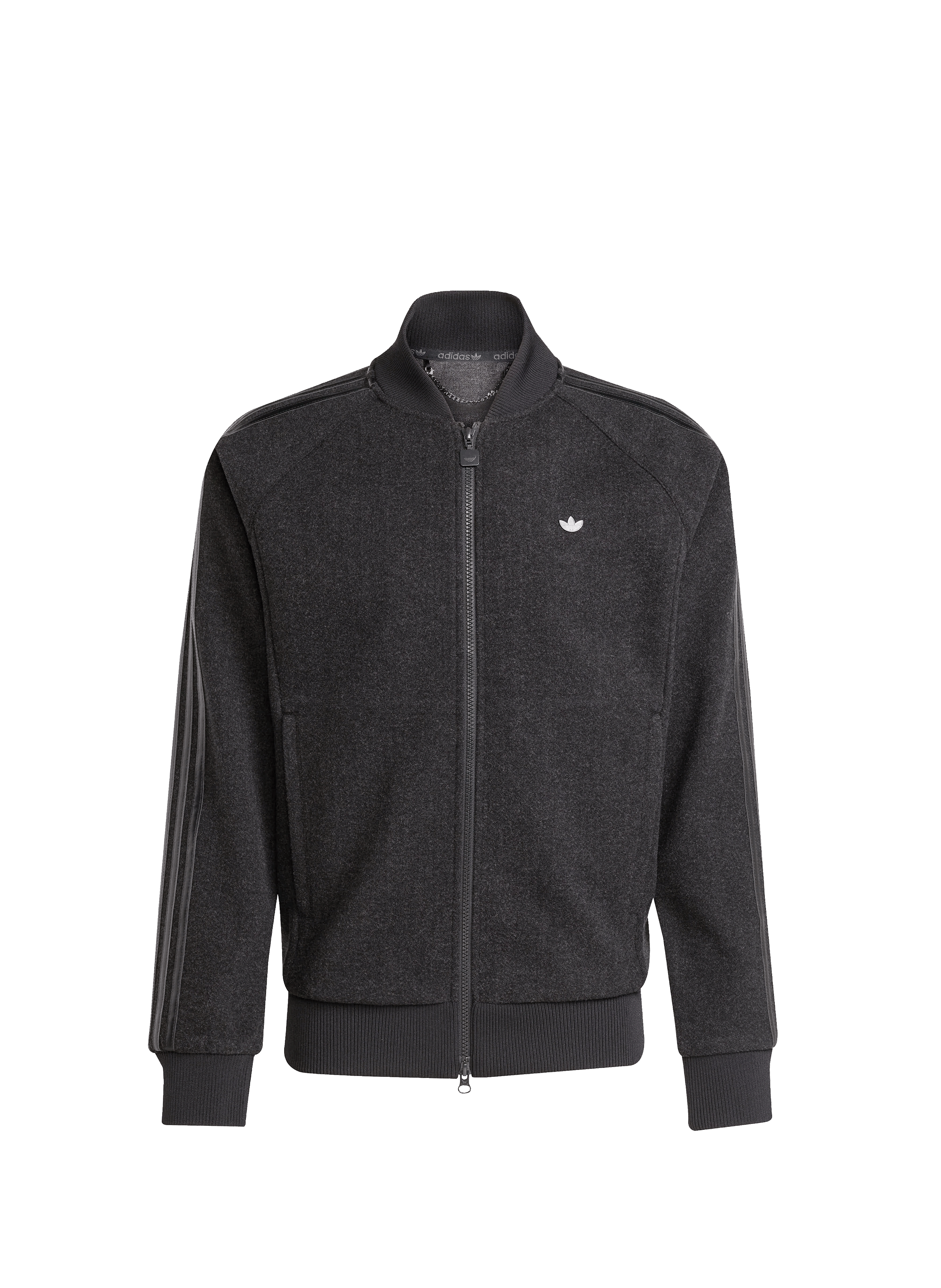 Textured track jacket ADIDAS Black
