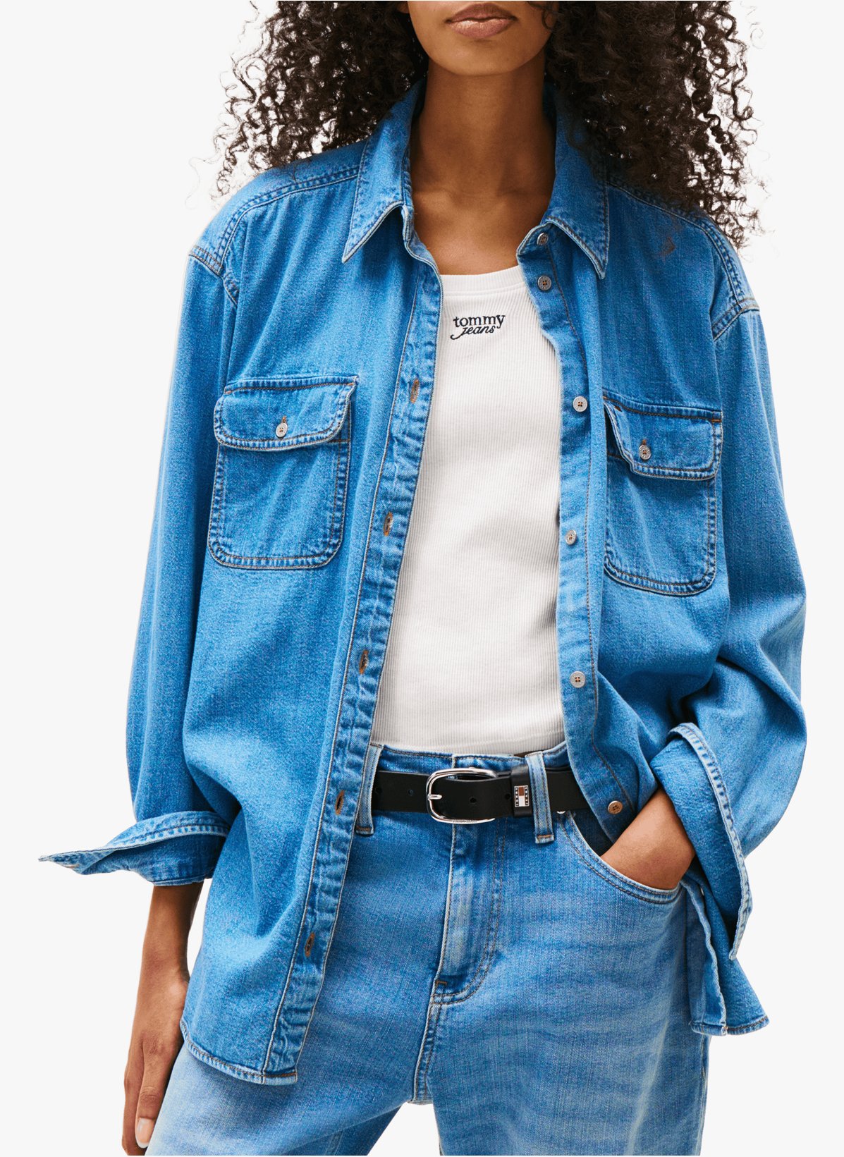 Chemise décontractée en jean