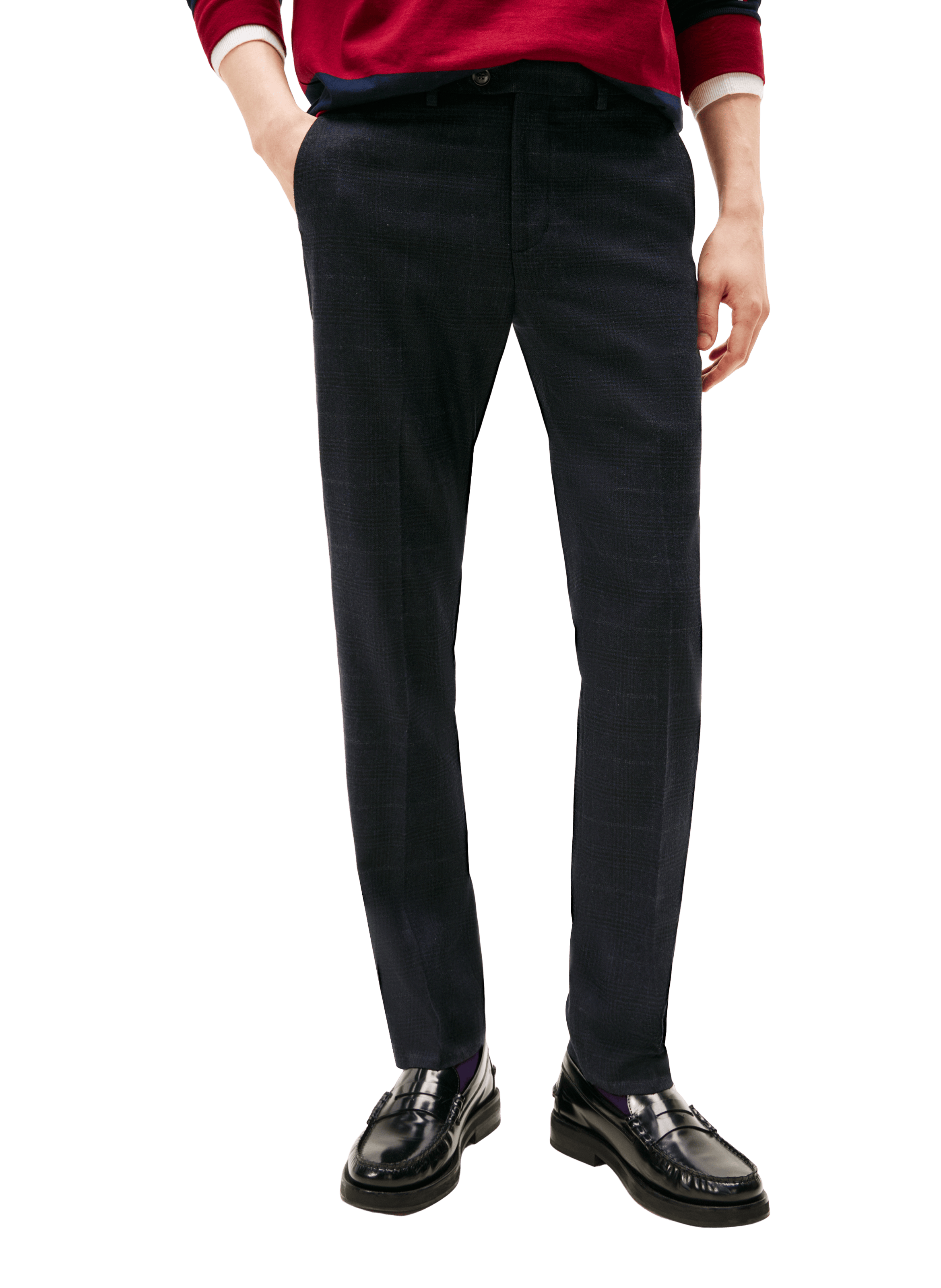 TOMMY HILFIGER Pantalon chino Denton  Bleu