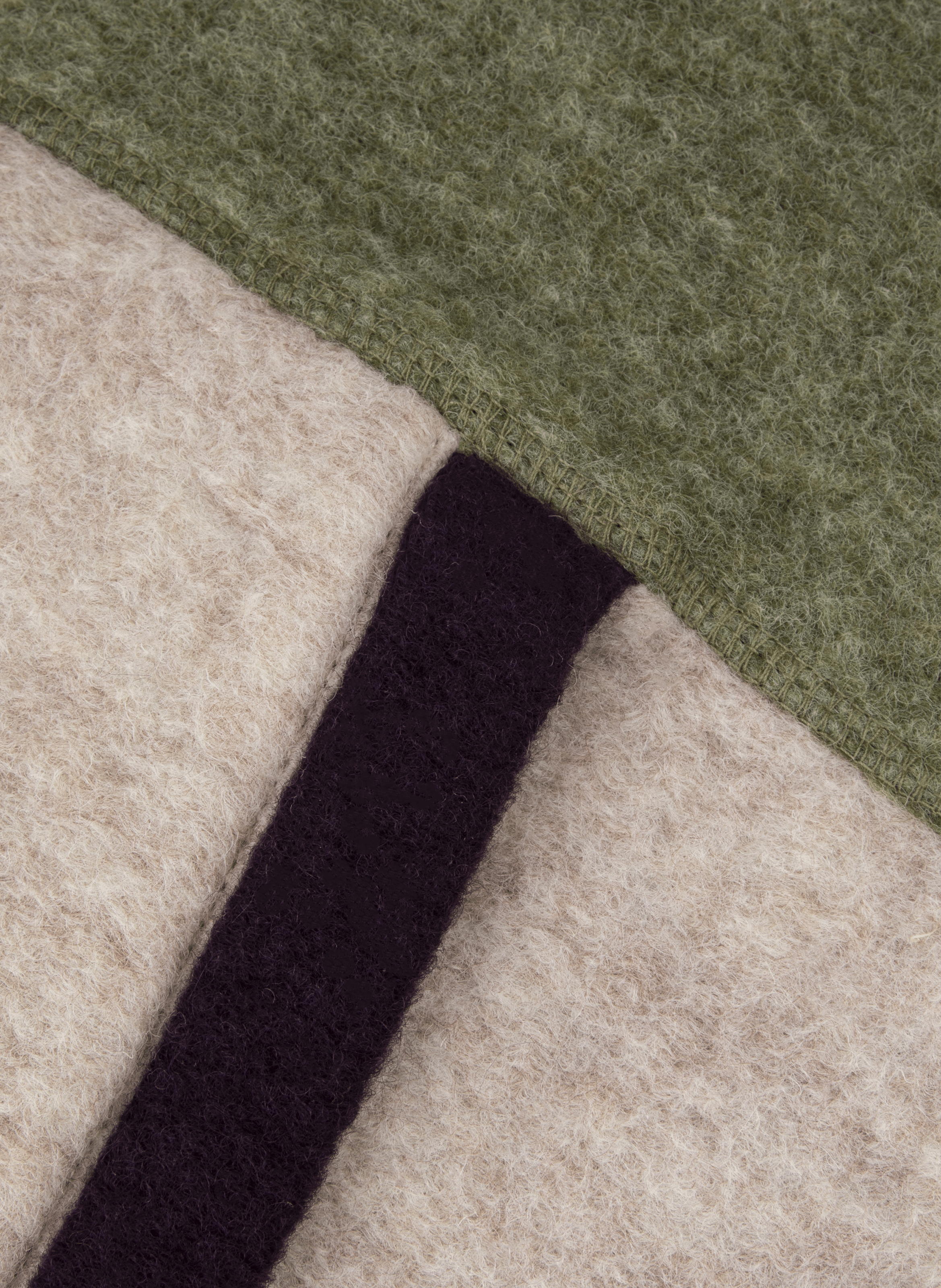 Polaire droite en laine mélangée  MAISON LABICHE Vert