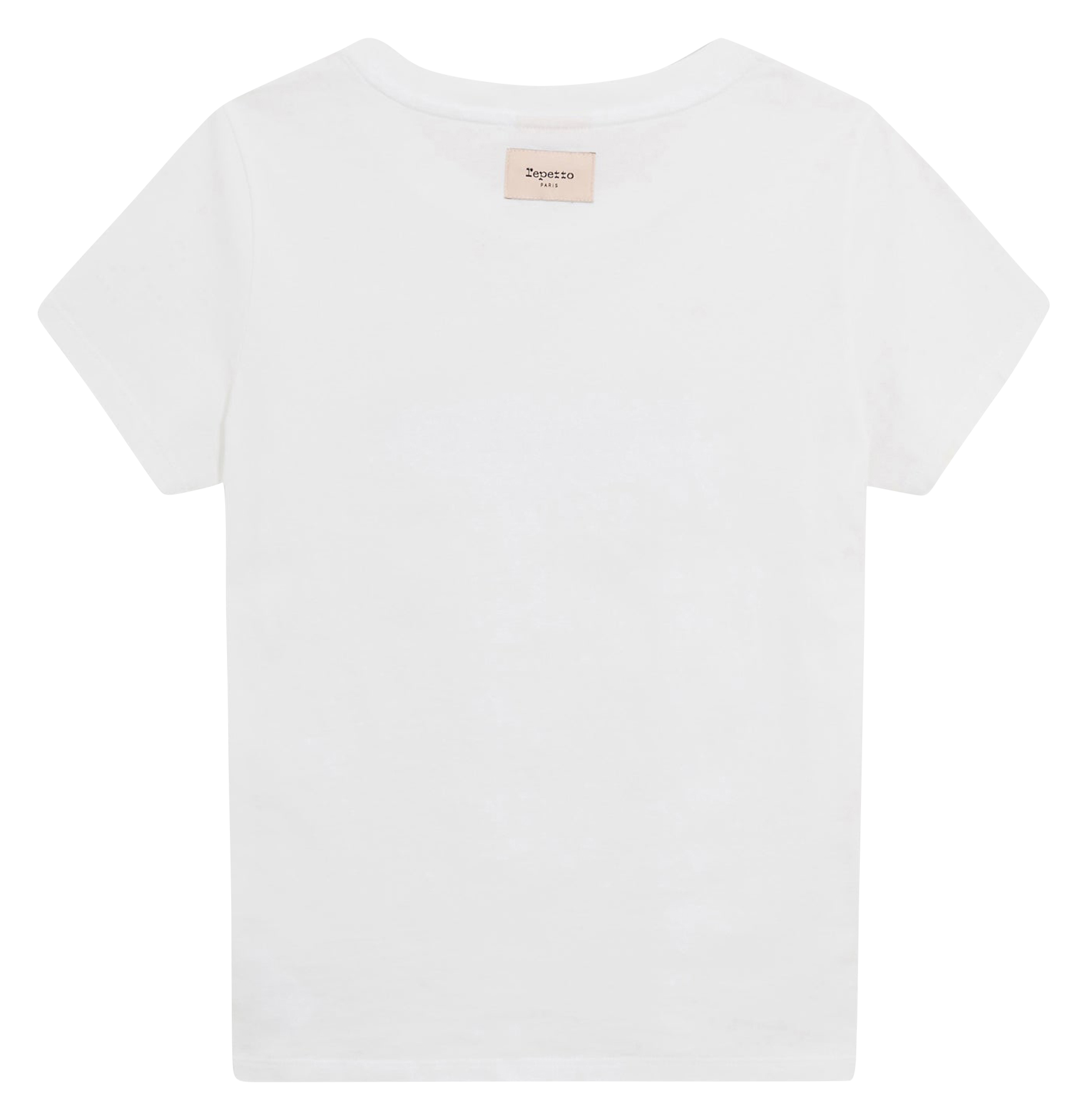 Tee-shirt col rond en coton repetto REPETTO Blanc