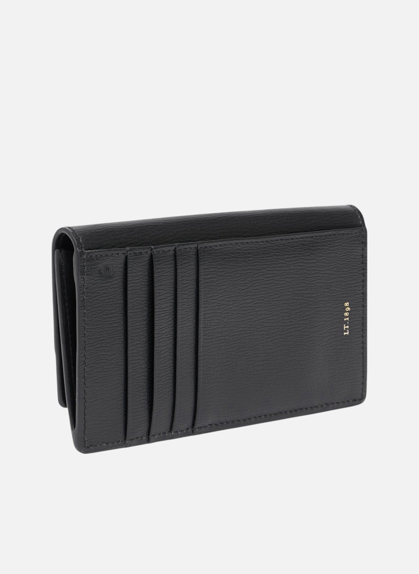 Porte cartes à rabat naya en cuir liégé LE TANNEUR Noir