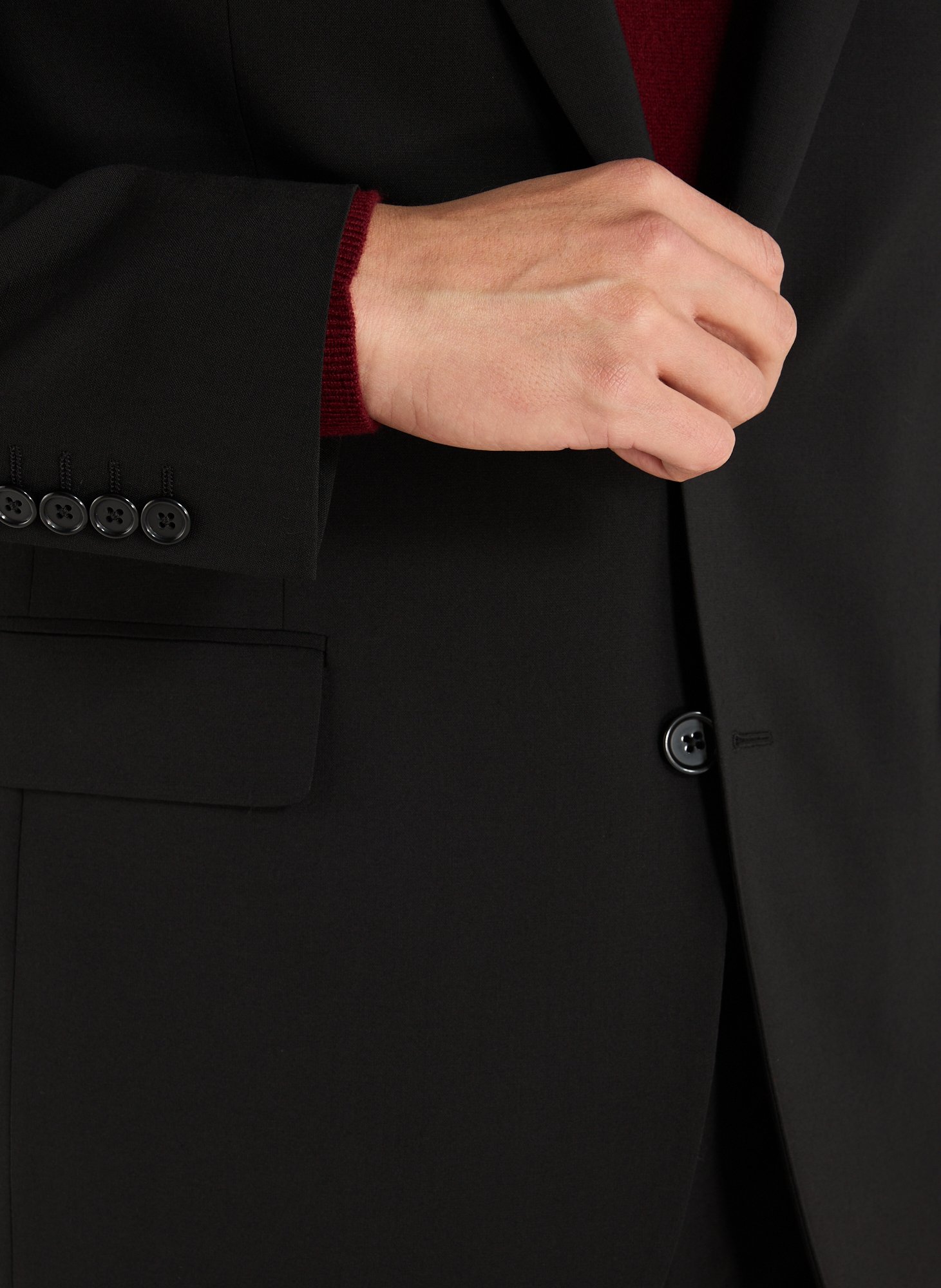 Solid wool blend blazer AU PRINTEMPS PARIS Black