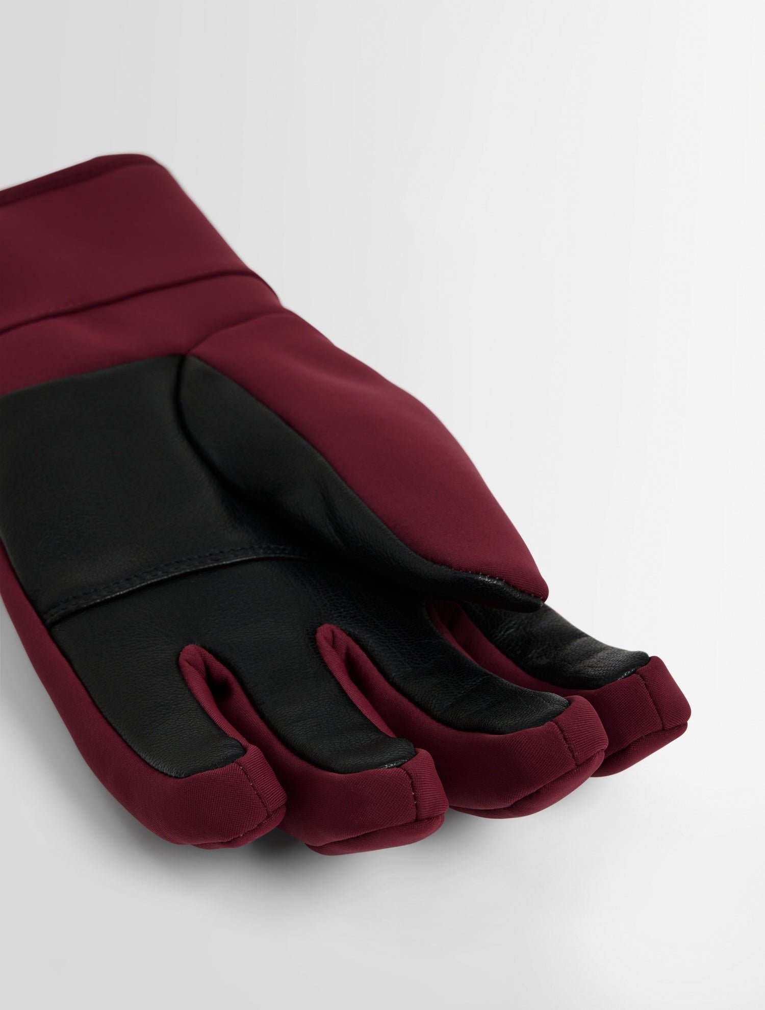 Gants de ski glacier w glove polyester FUSALP Rouge