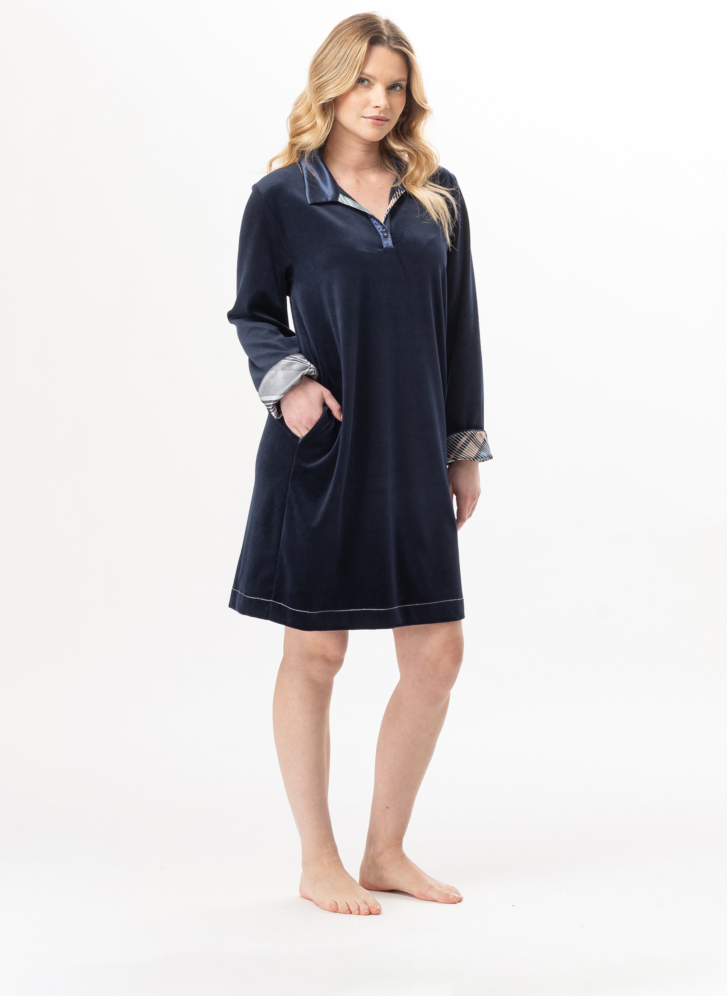 Robe en velours bradley 140 LE CHAT Bleu