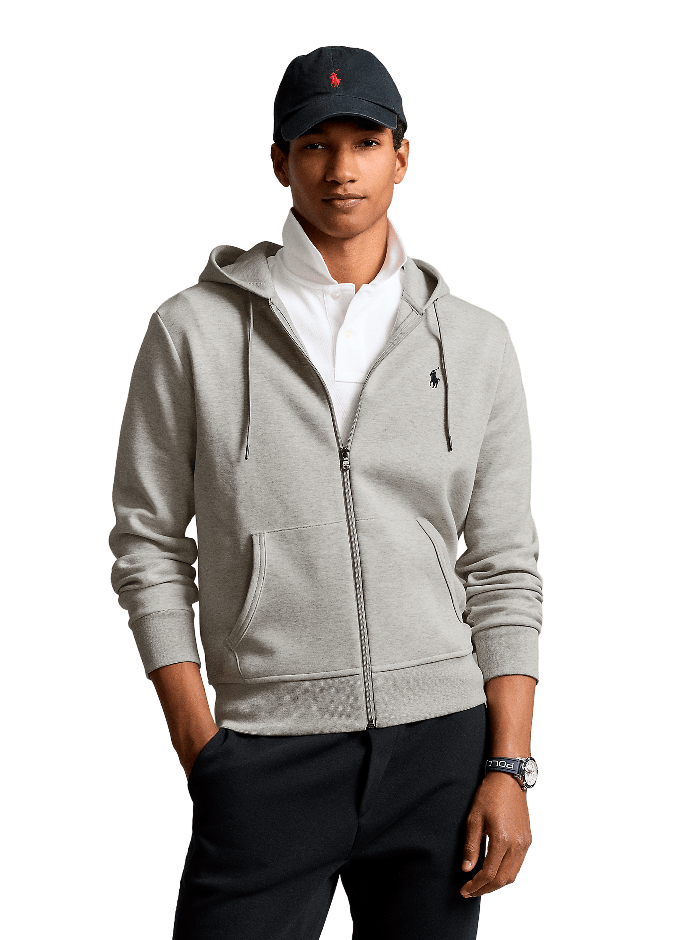 Cotton zip-up hoodie  POLO RALPH LAUREN Grey
