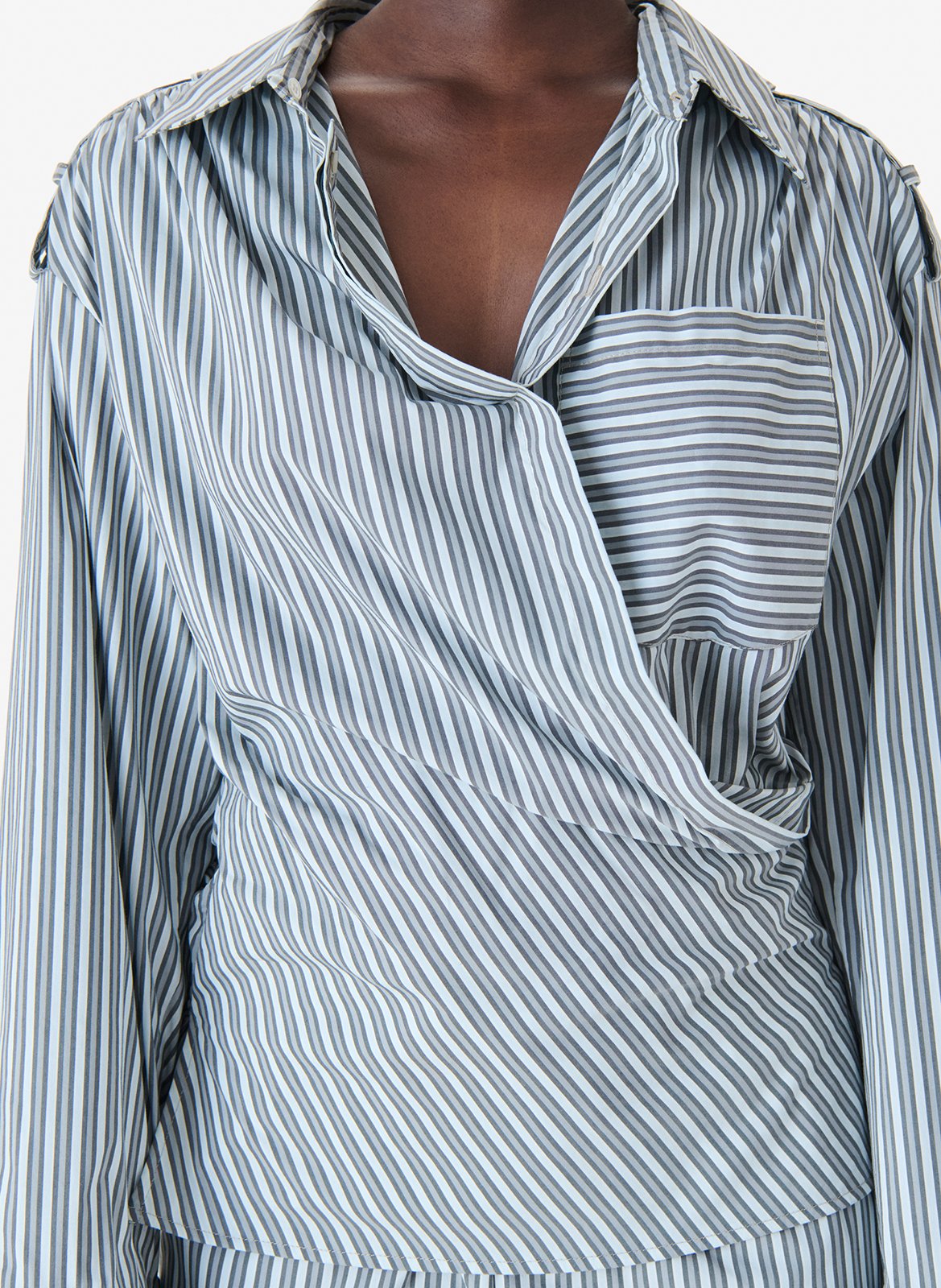 Chemise cintrée à rayures lace IRO Bleu