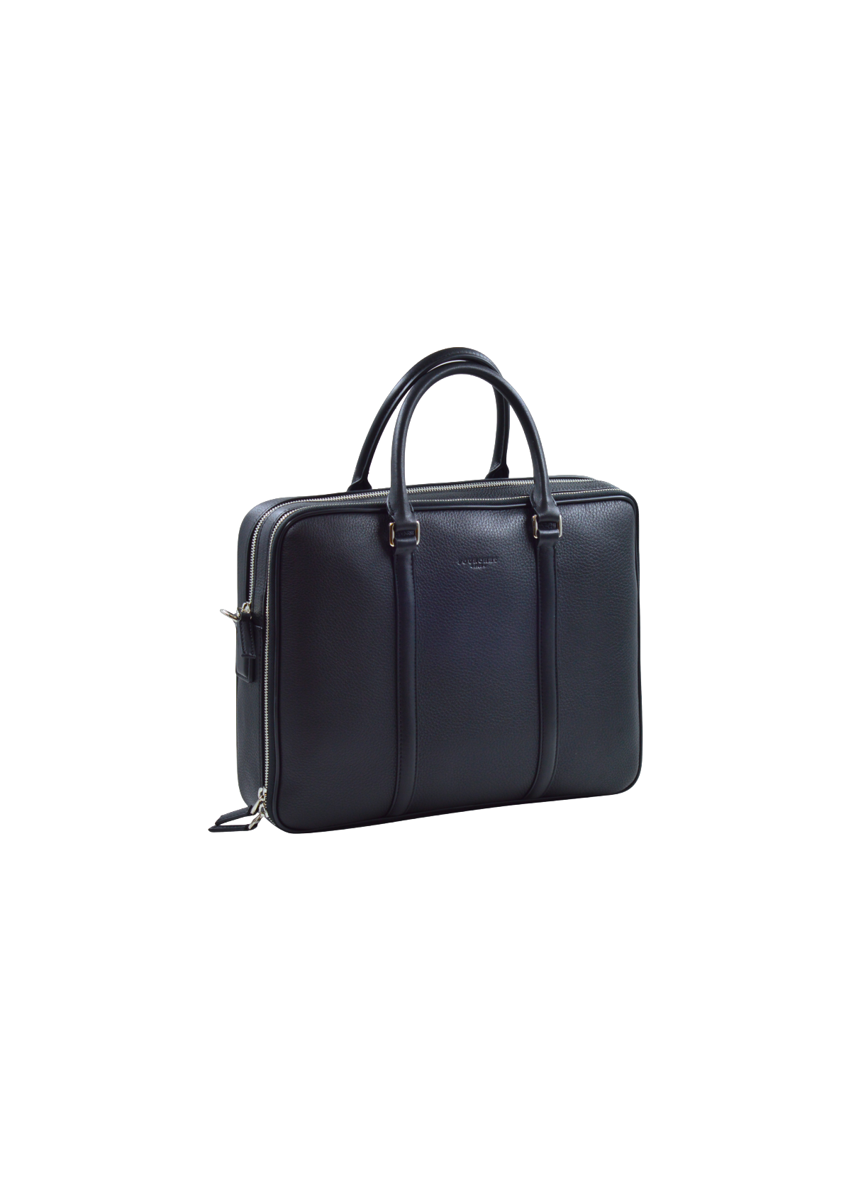 Ethan | porte documents 2 soufflets en cuir POURCHET Bleu