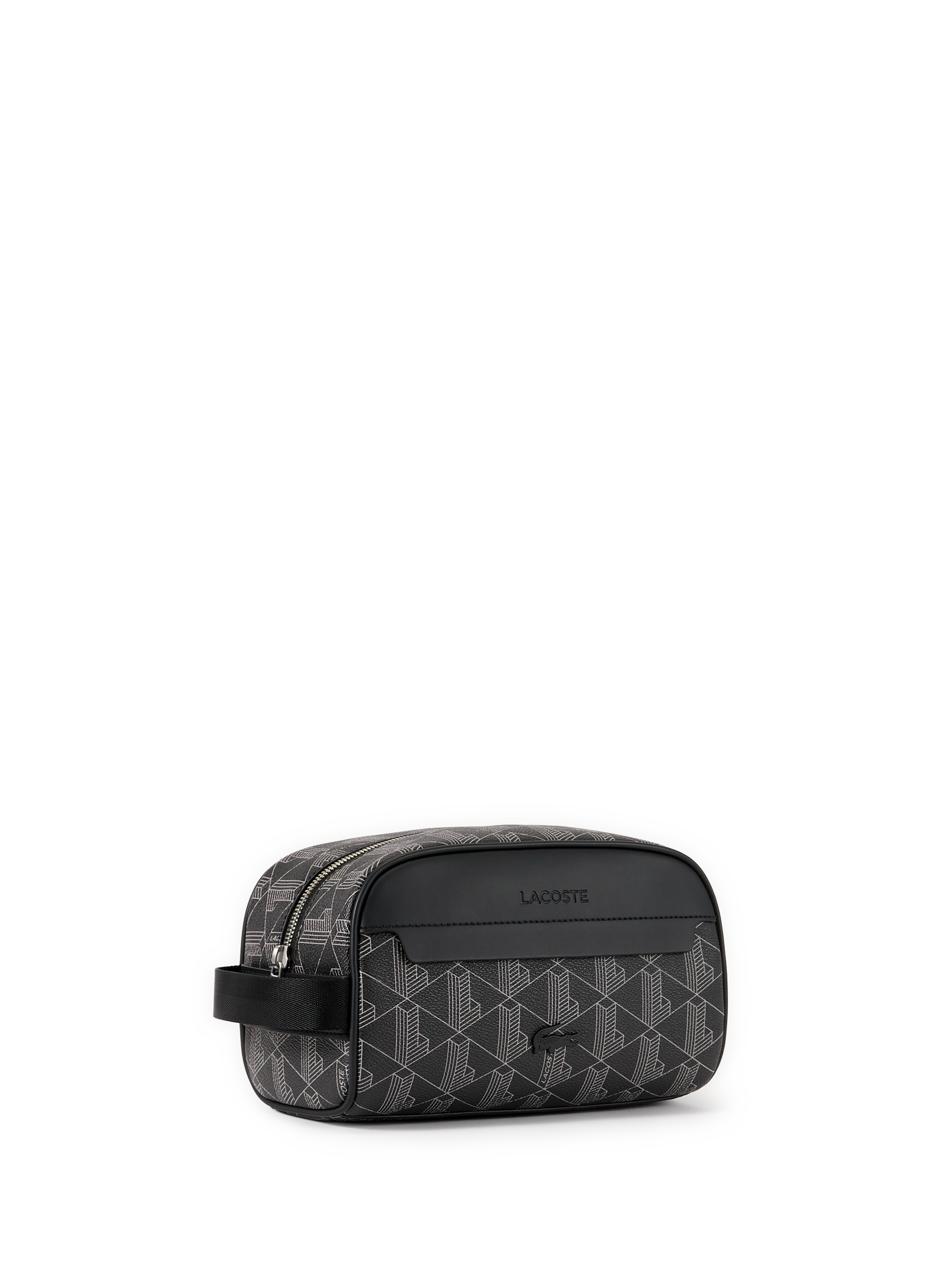 Toiletry bag with print LACOSTE Grey