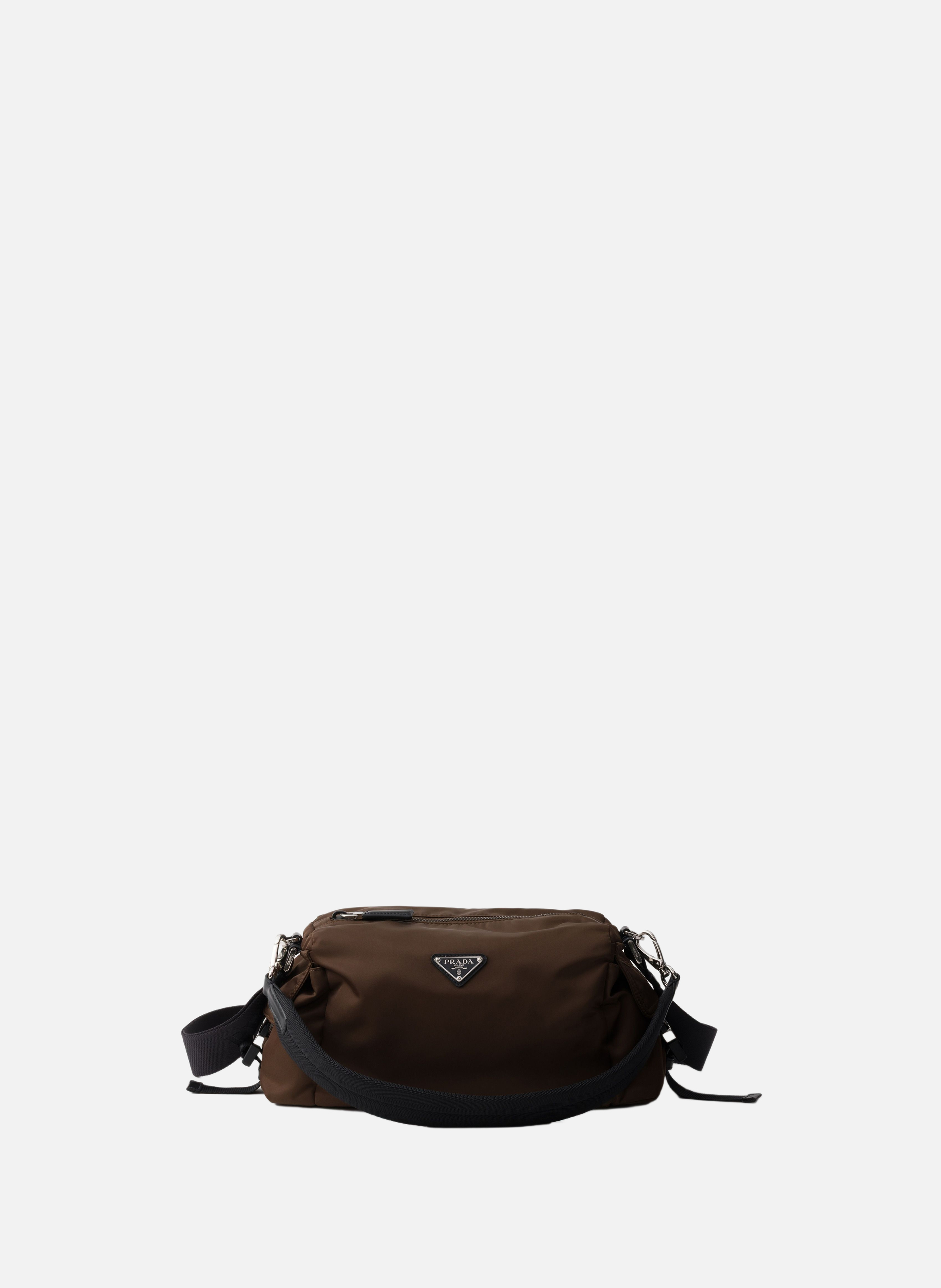 Sac prada explore en re-nylon et cuir PRADA Marron