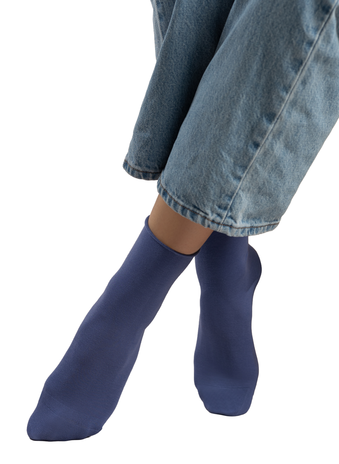 Chaussettes basses veloutées BLEUFORÊT Bleu