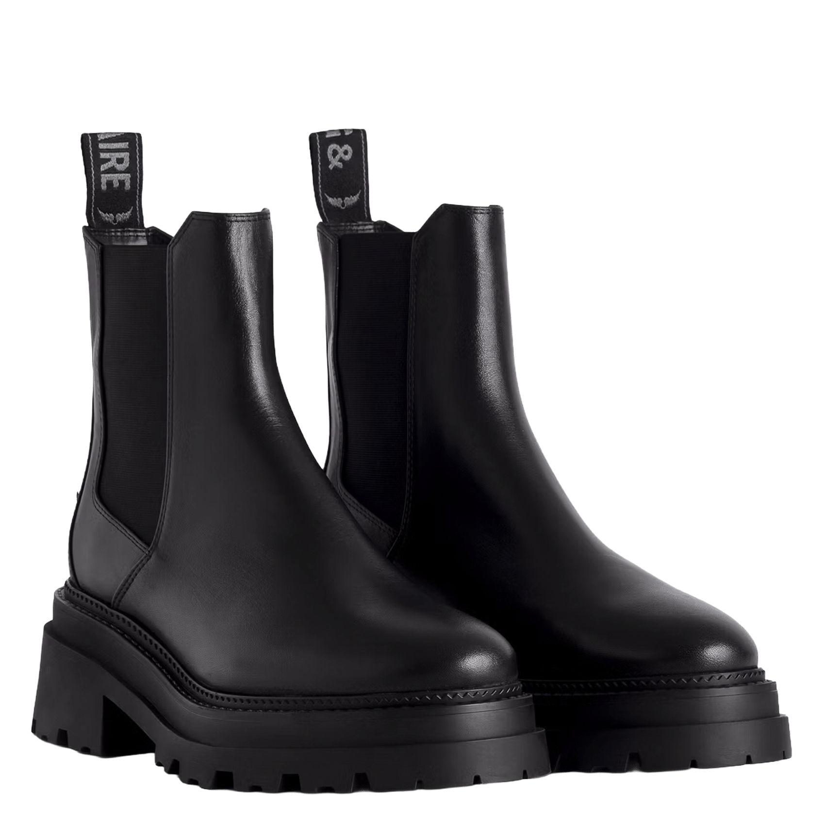 Bottines en cuir ride ZADIG&VOLTAIRE Noir