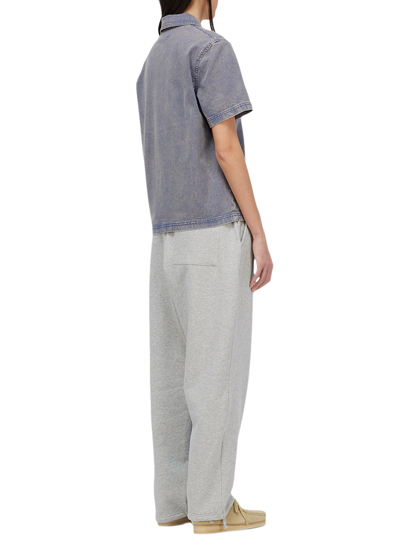 Washed cotton shirt DIME Blue