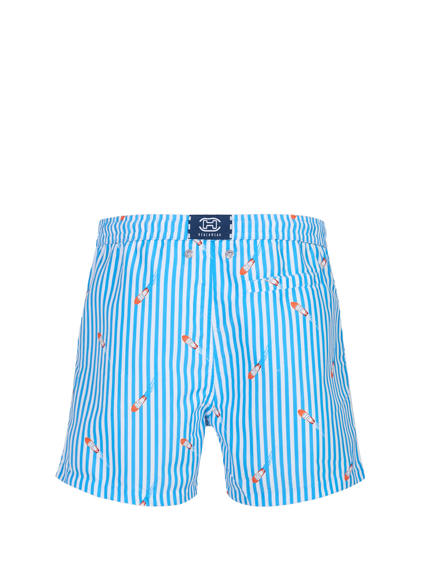 Gestreepte zwemshort HOM Blauw