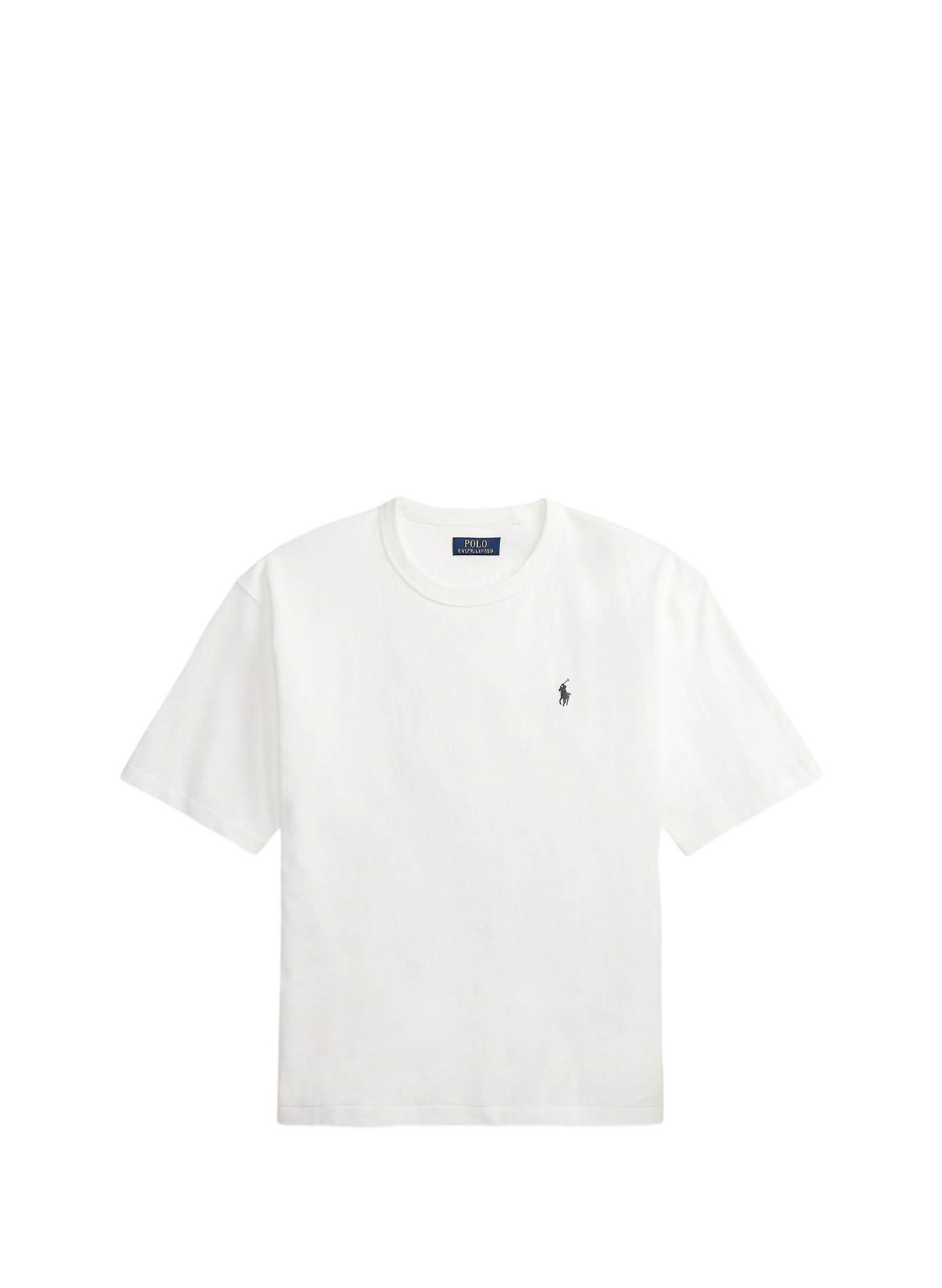 T-shirt à logo brodé en coton POLO RALPH LAUREN Blanc