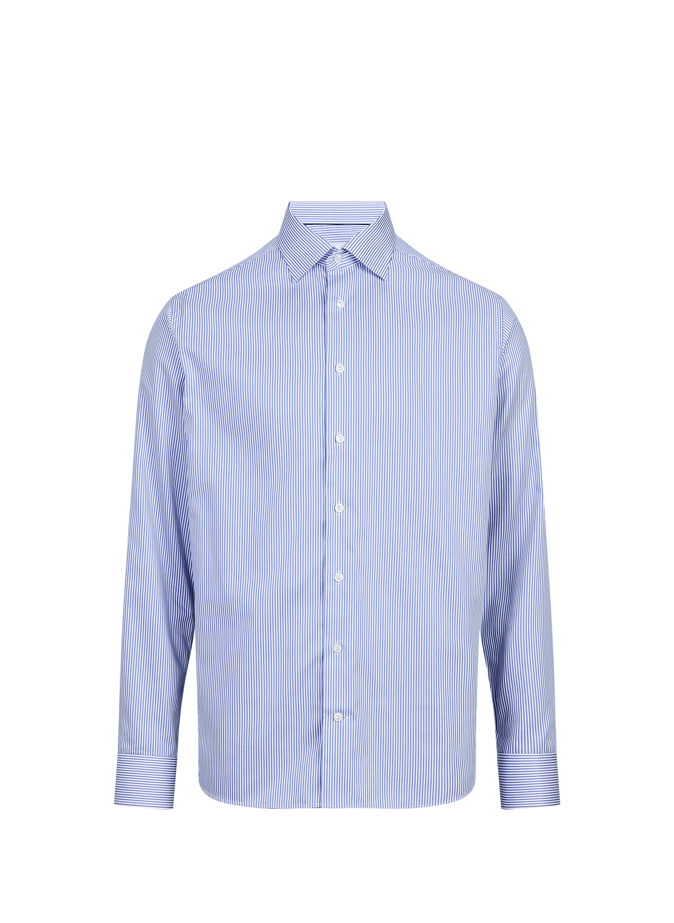 Slim-fit striped cotton shirt ETON Blue