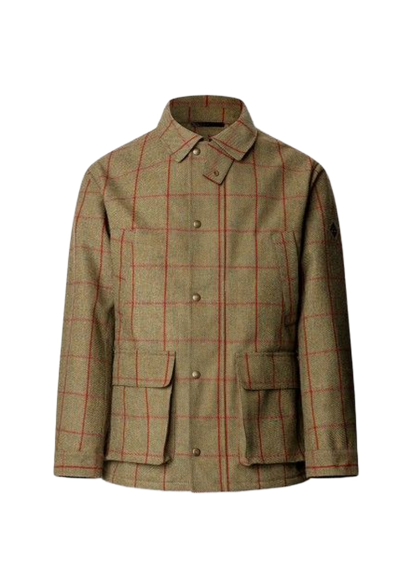 Veste imprimée carreaux en laine mélangée HACKETT Vert