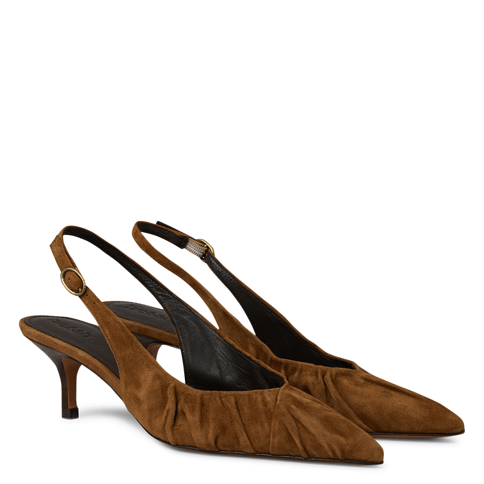 Suède leren geplooide pumps Cidney BA&SH Bruin