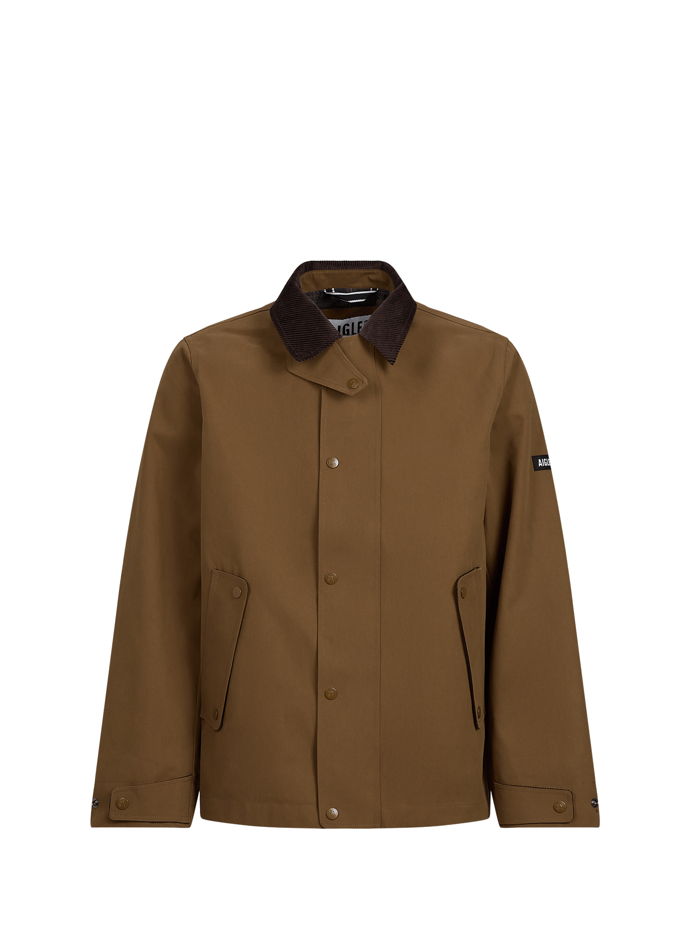 Parka holgada de cuello clásico en mezcla de algodón AIGLE Marrón