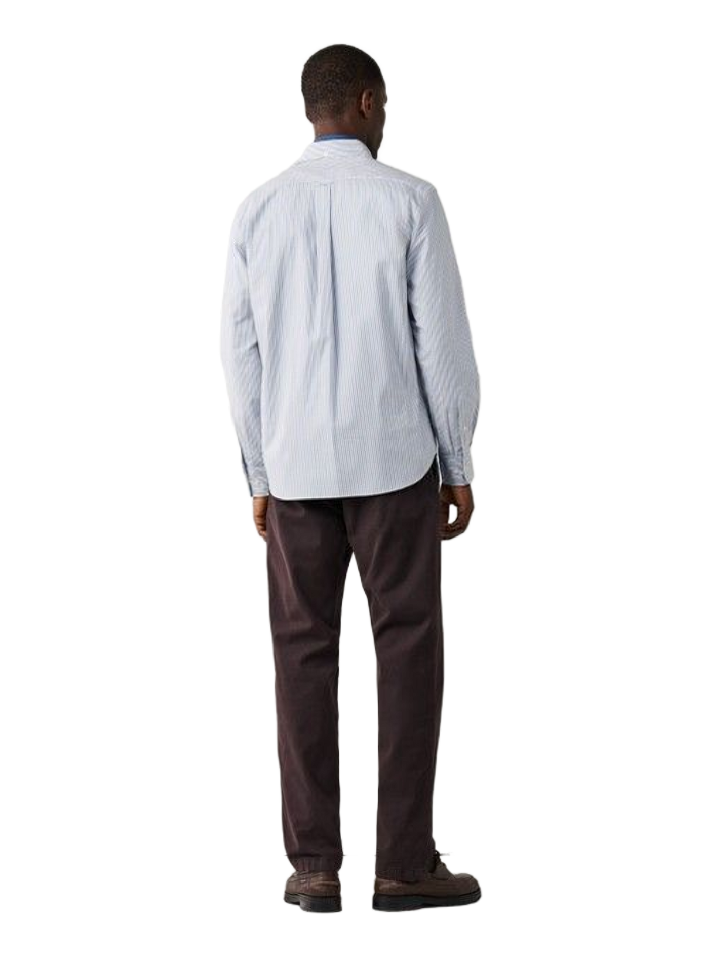 Classic-collar striped cotton shirt FACONNABLE Beige