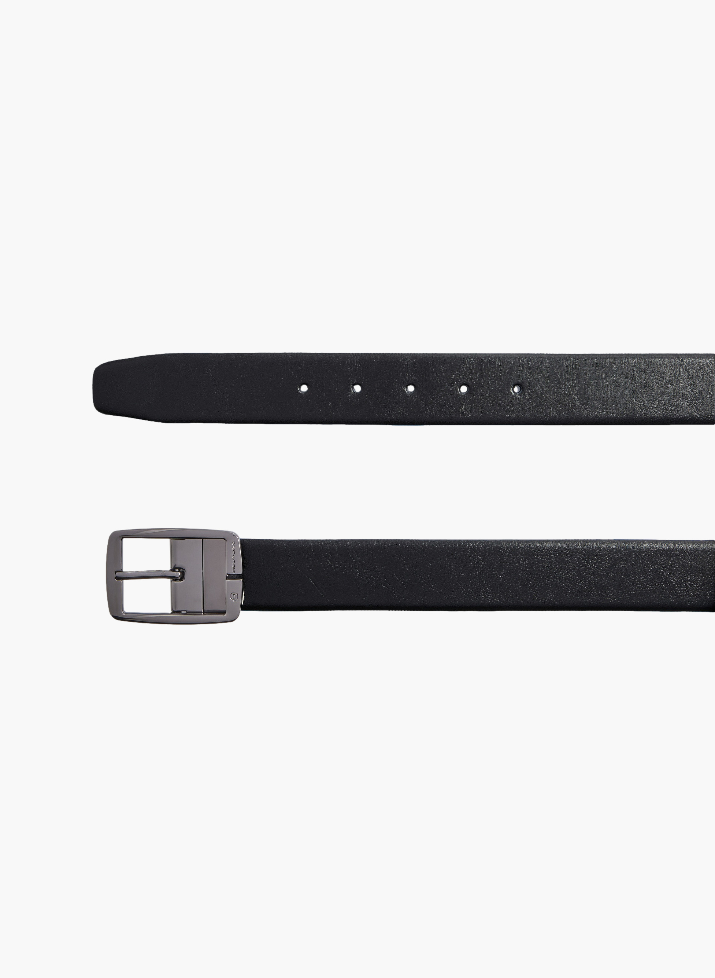 Men's reversible leather belt with prong buckle PIQUADRO Black