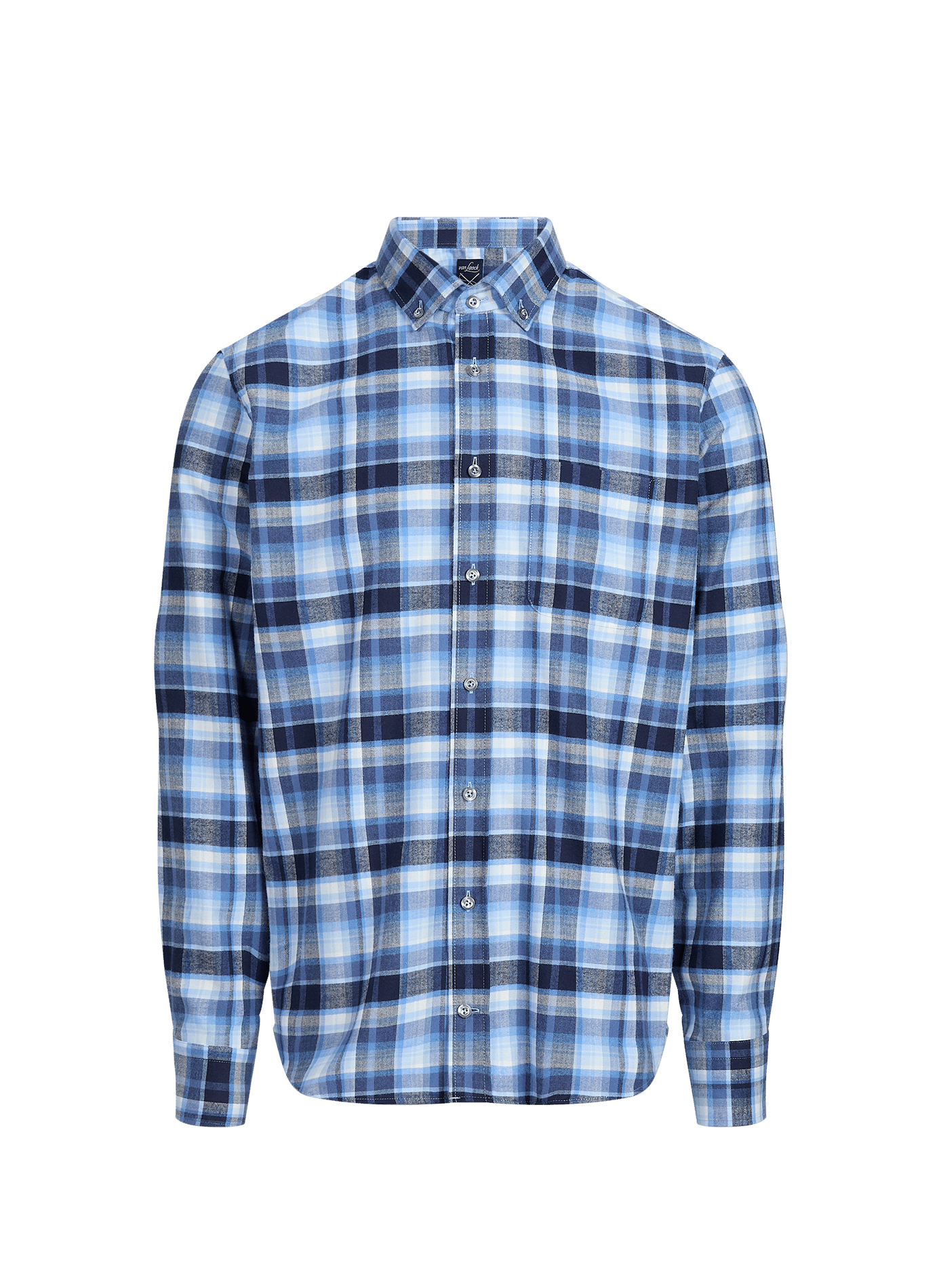 Cotton check shirt  VAN LAACK Blue