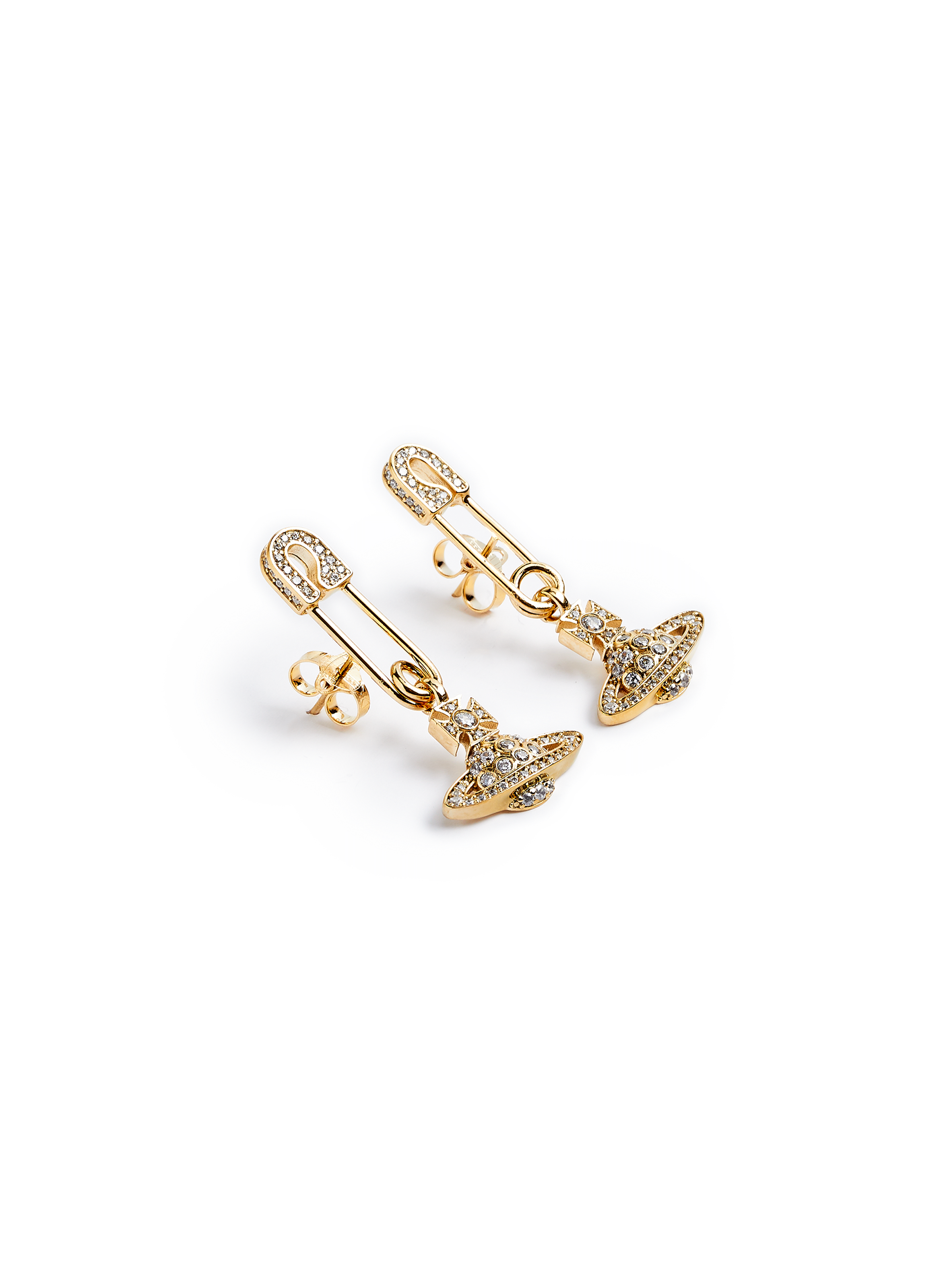 Boucles d'oreille Lucrece en laiton VIVIENNE WESTWOOD Doré