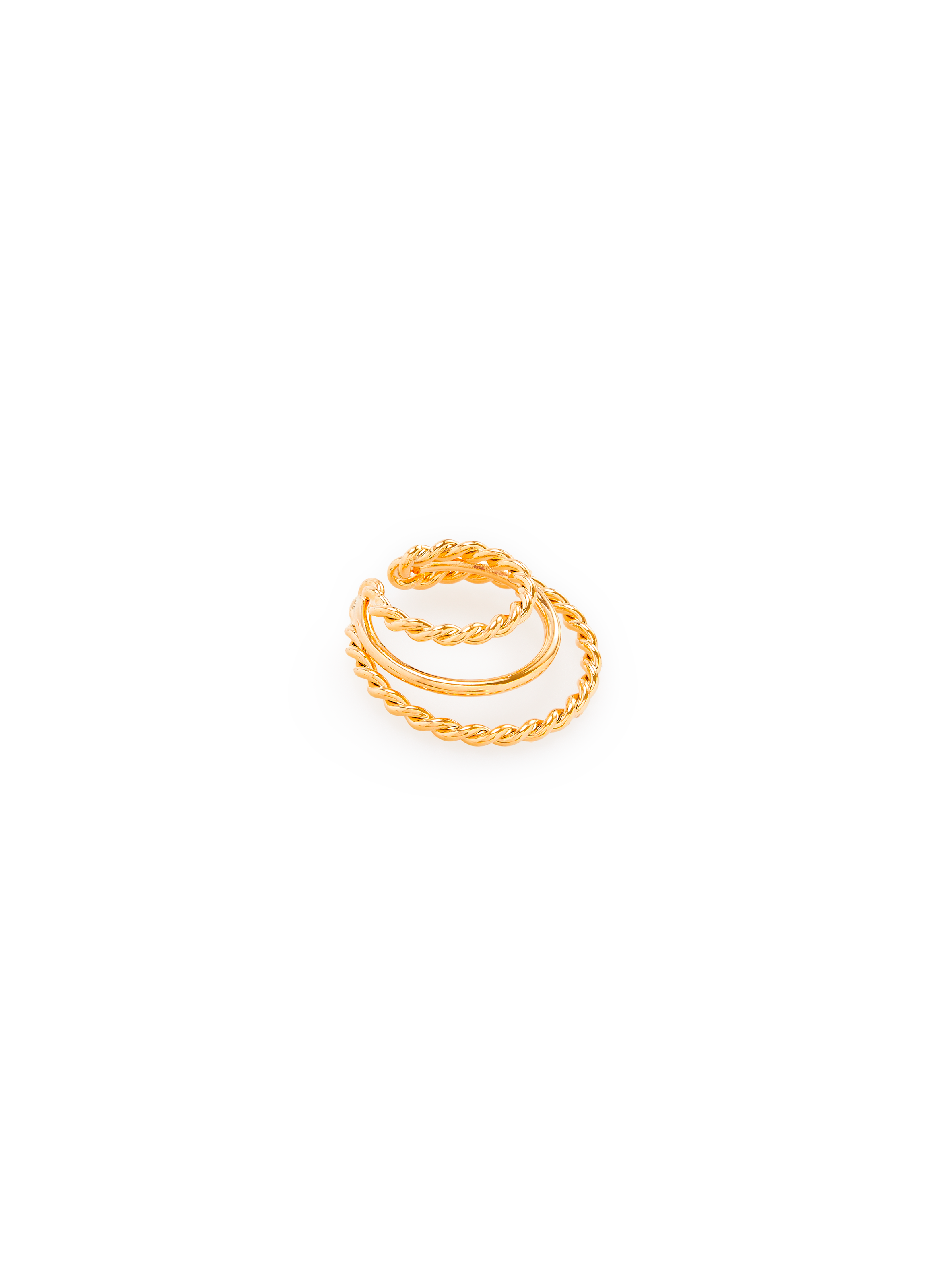 Earcuff torsadé en laiton